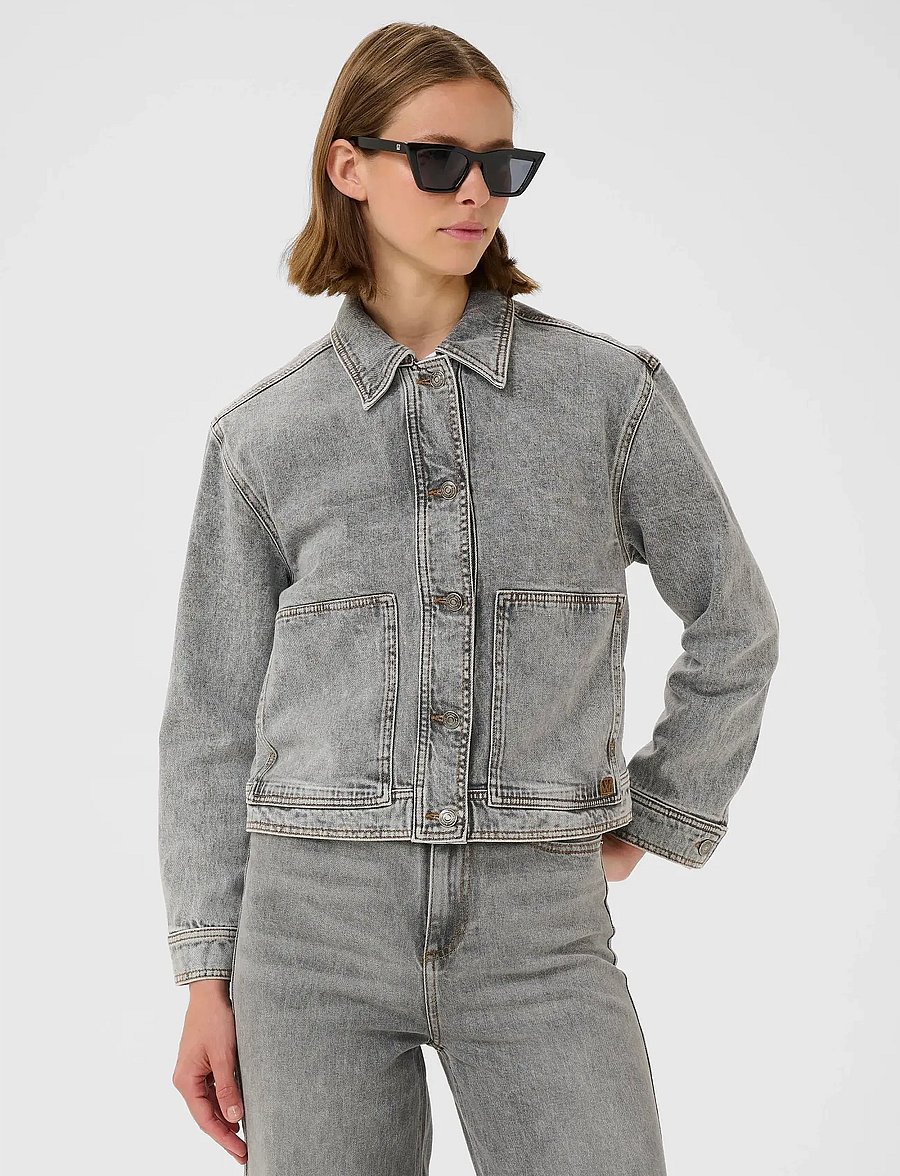 InWear - NanasIW Denim Jacket - frühlingsjacken - lgt.grey wash denim - 0
