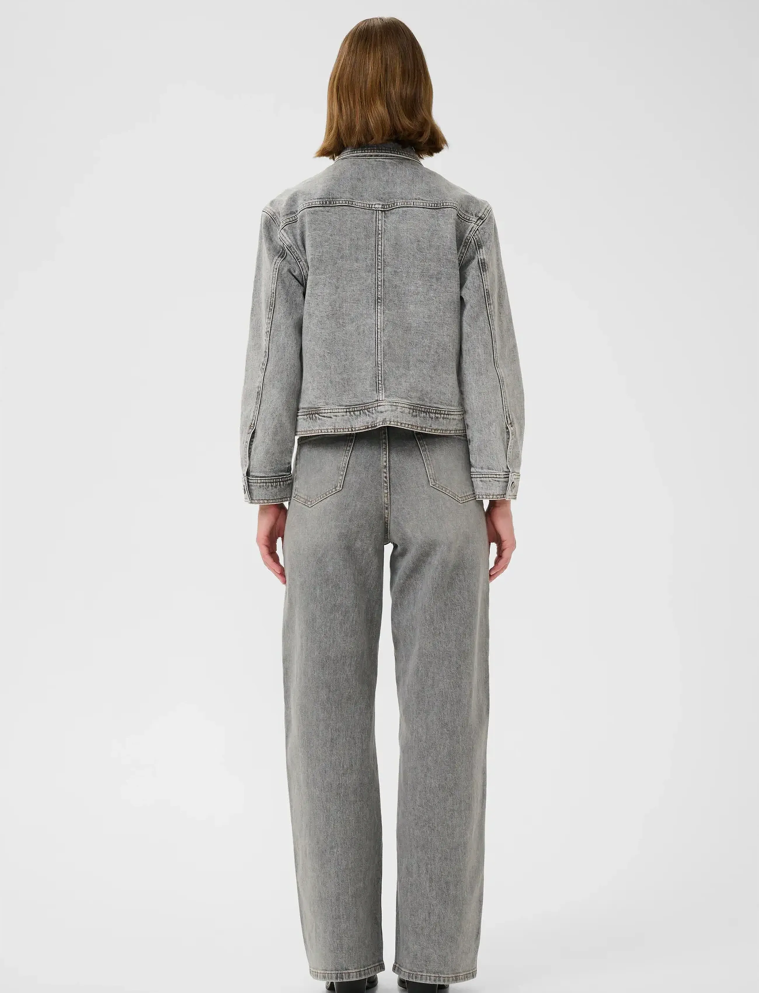 InWear - NanasIW Denim Jacket - vårjakker - lgt.grey wash denim - 4