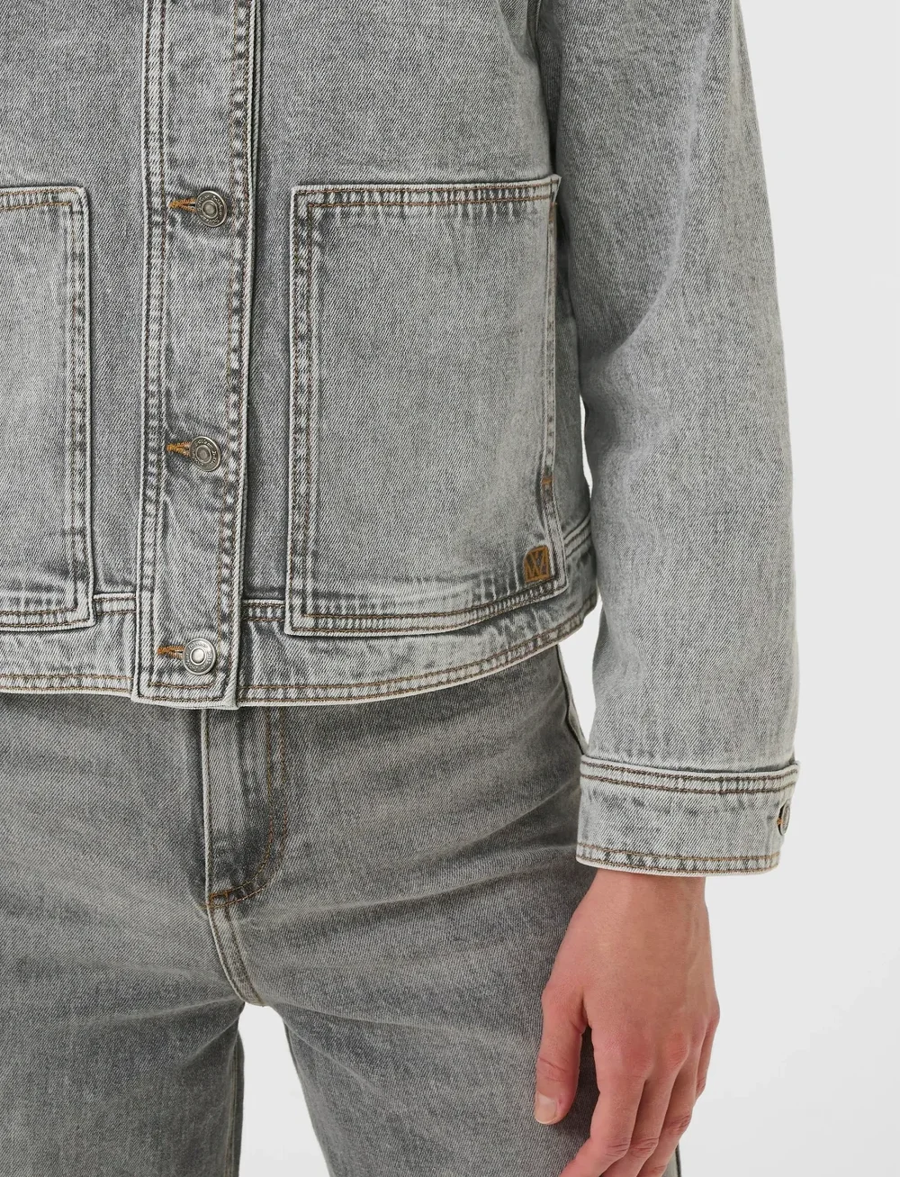 InWear - NanasIW Denim Jacket - vestes en jean - lgt.grey wash denim - 5