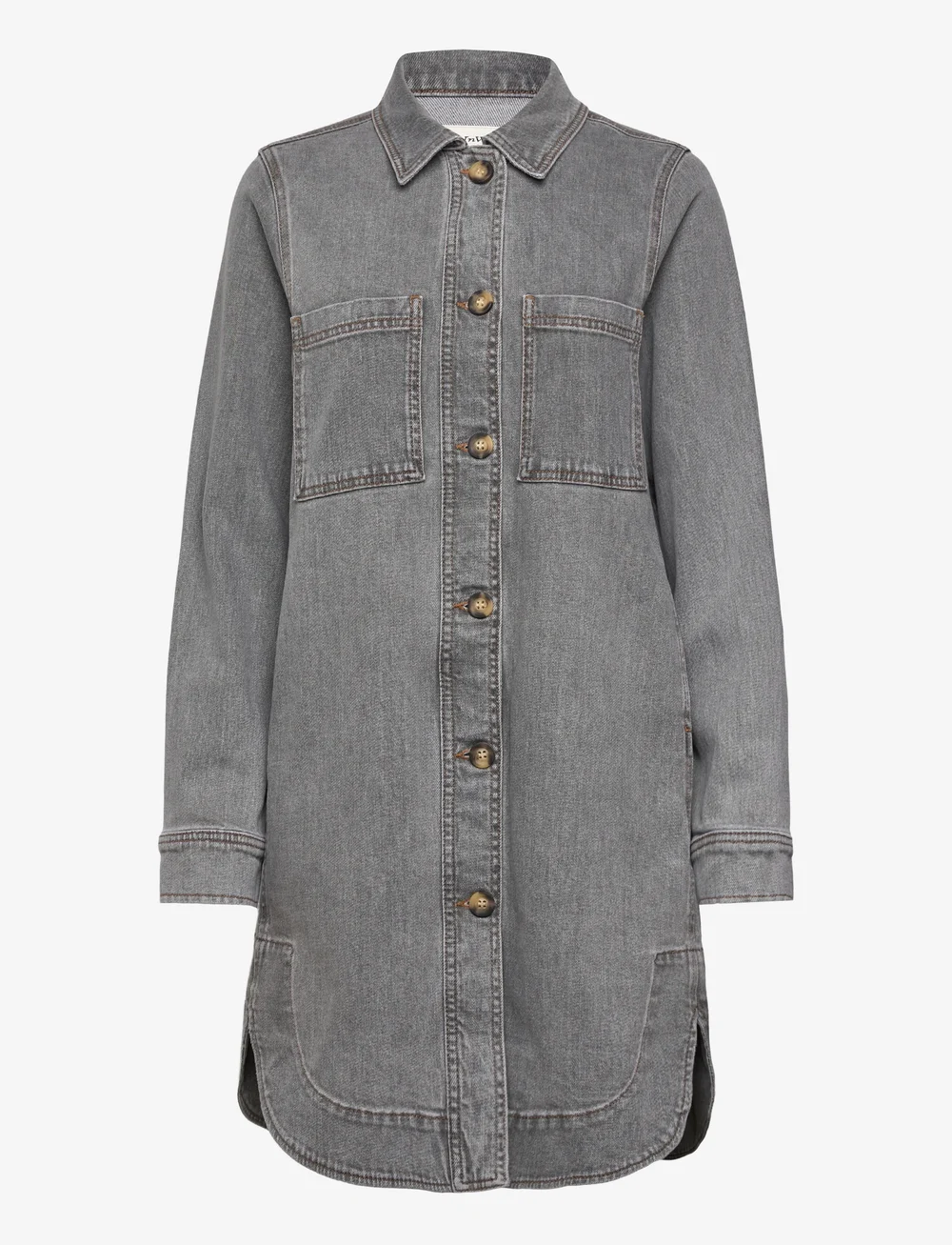 InWear - NanasIW Denim Dress - jeansklänningar - lgt.grey wash denim - 1