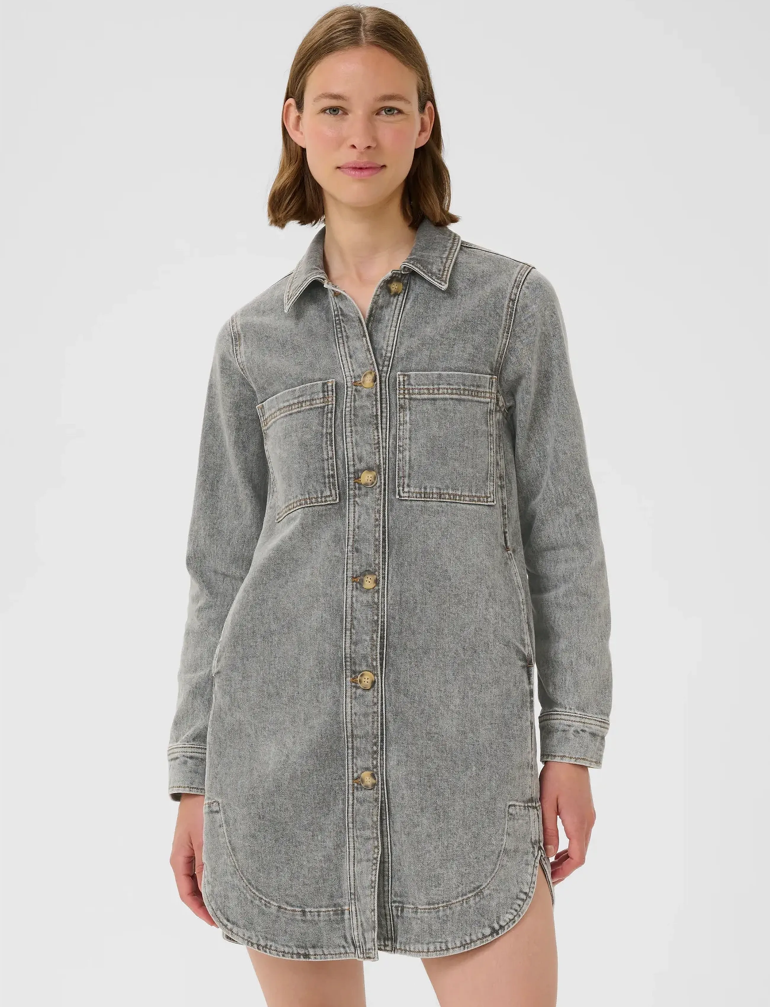 InWear Nanasiw Denim Dress, 34, Dresses, Grau - Jeans Frauen