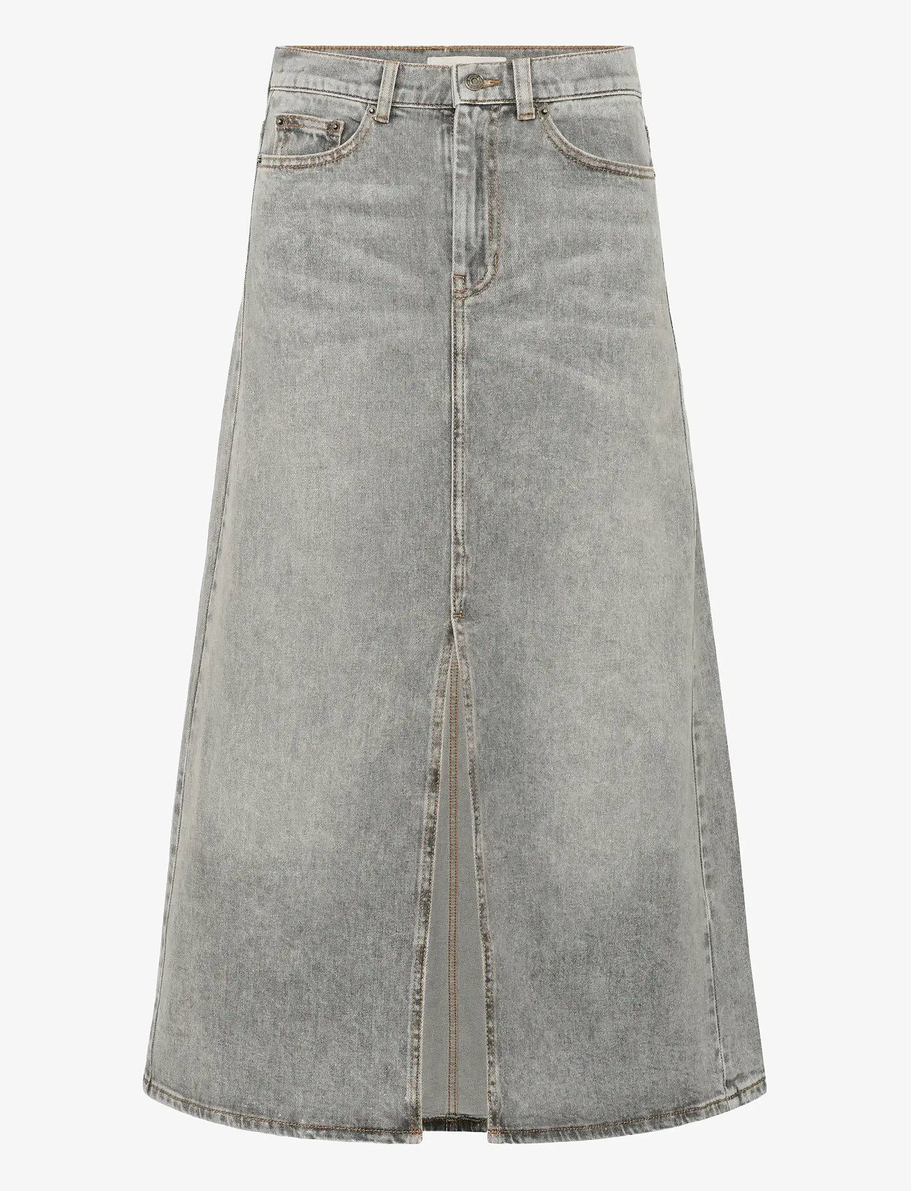 InWear - NanasIW Denim Skirt - džinsa svārki - lgt.grey wash denim - 1