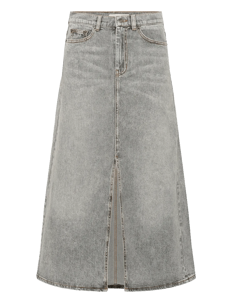 InWear - NanasIW Denim Skirt - džinsa svārki - lgt.grey wash denim - 1