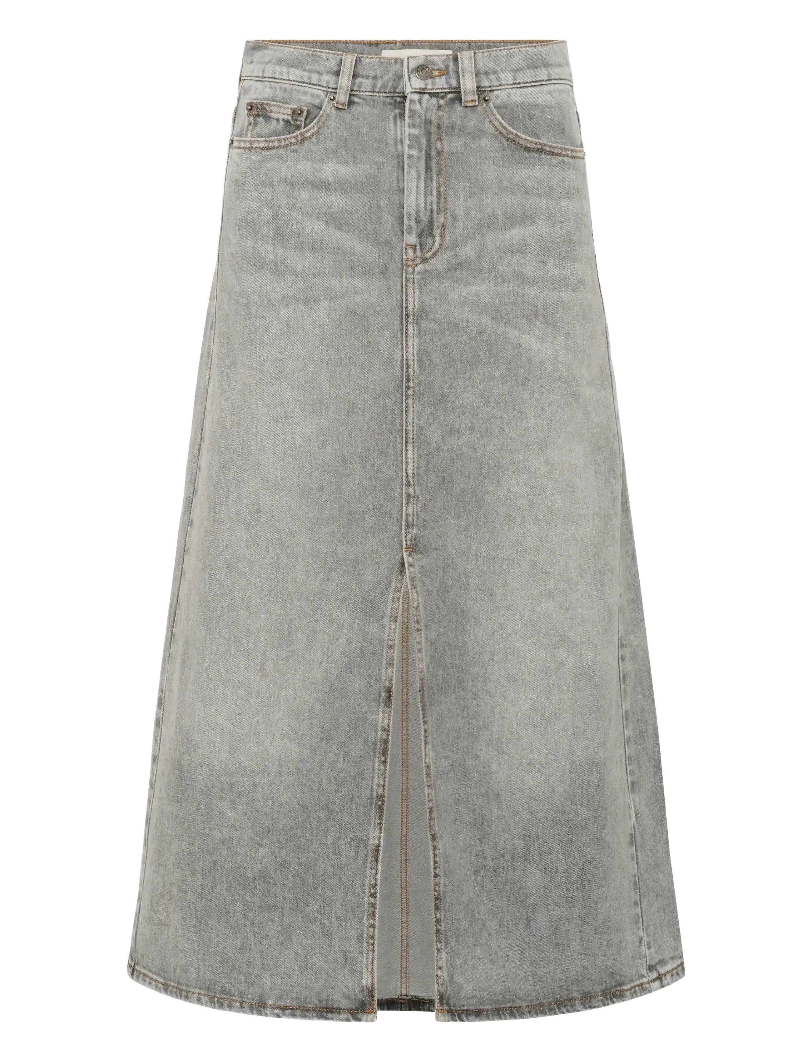 InWear NanasIW Denim Skirt - Tøj - LGT.GREY WASH DENIM / grey