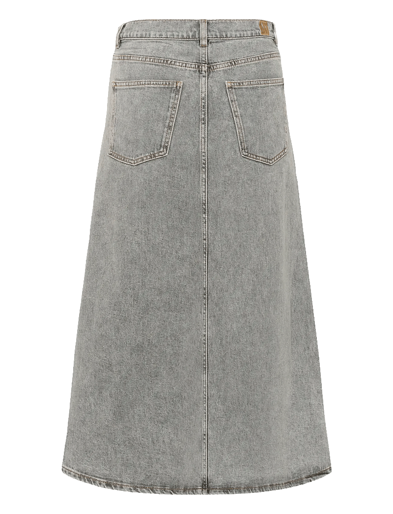 InWear - NanasIW Denim Skirt - džinsa svārki - lgt.grey wash denim - 2