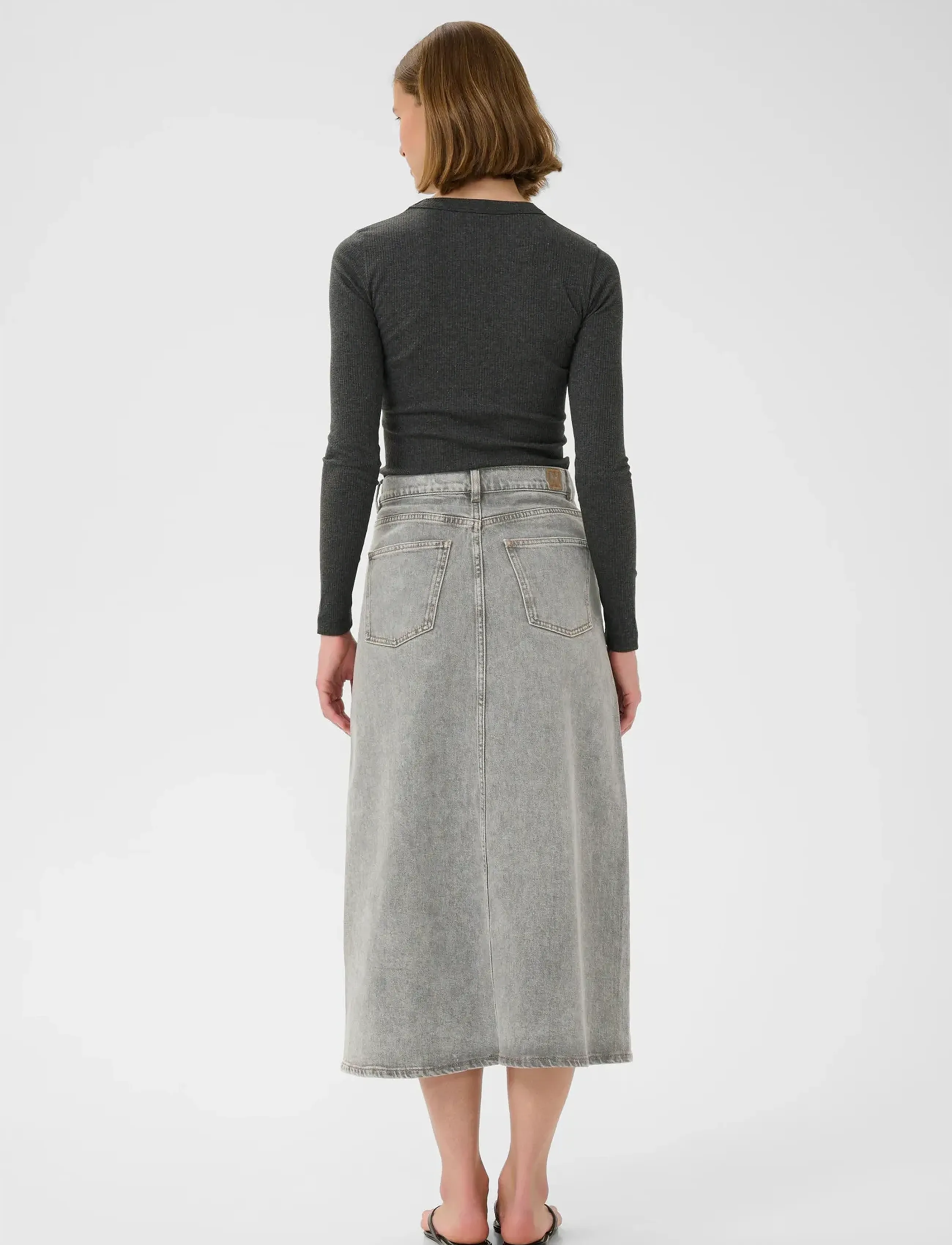 InWear - NanasIW Denim Skirt - lgt.grey wash denim - 4