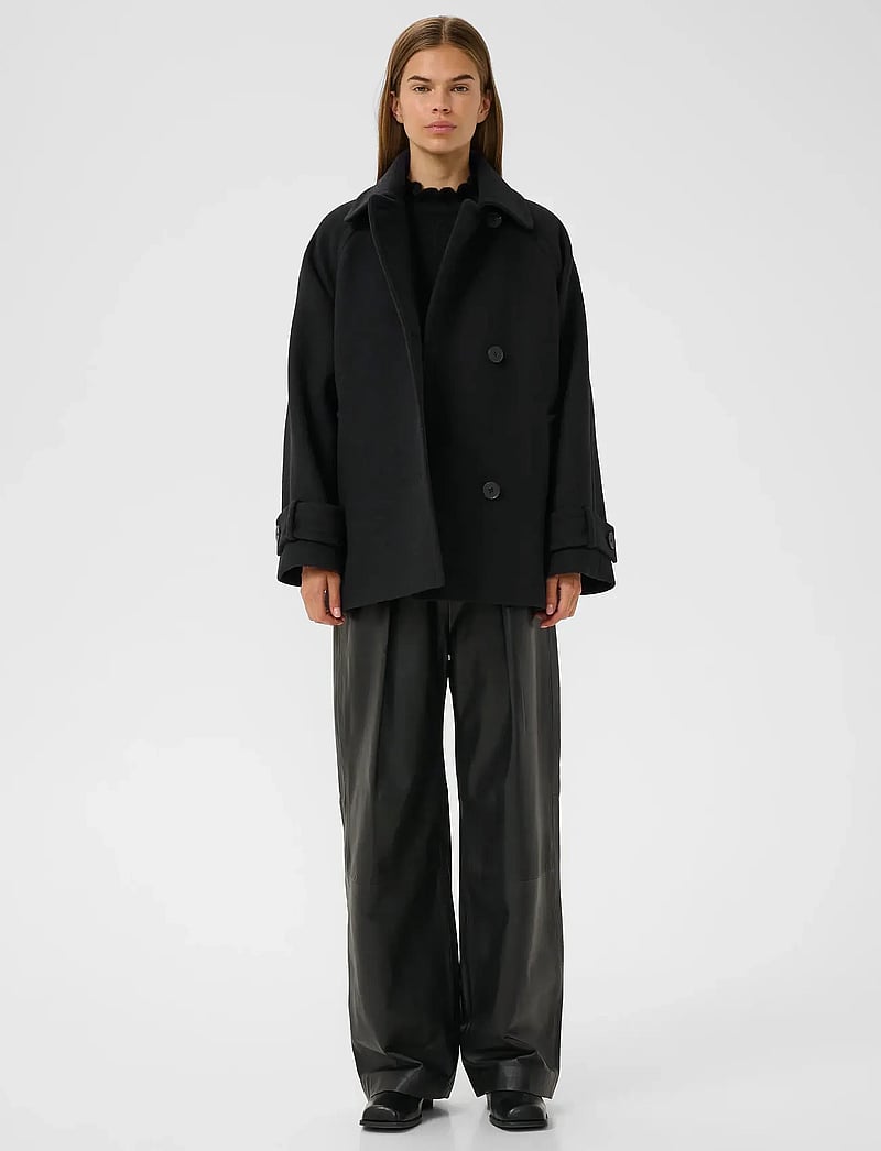 InWear - ThoraIW Minona Coat R - wollmäntel - black - 3