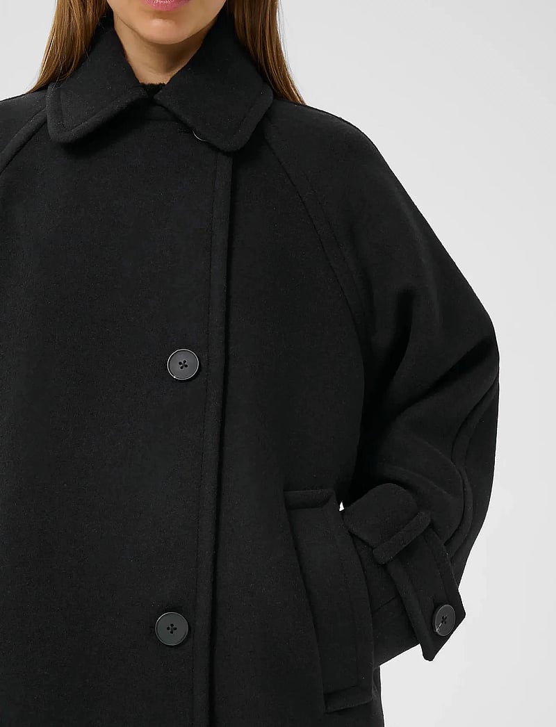 InWear - ThoraIW Minona Coat R - wollmäntel - black - 5