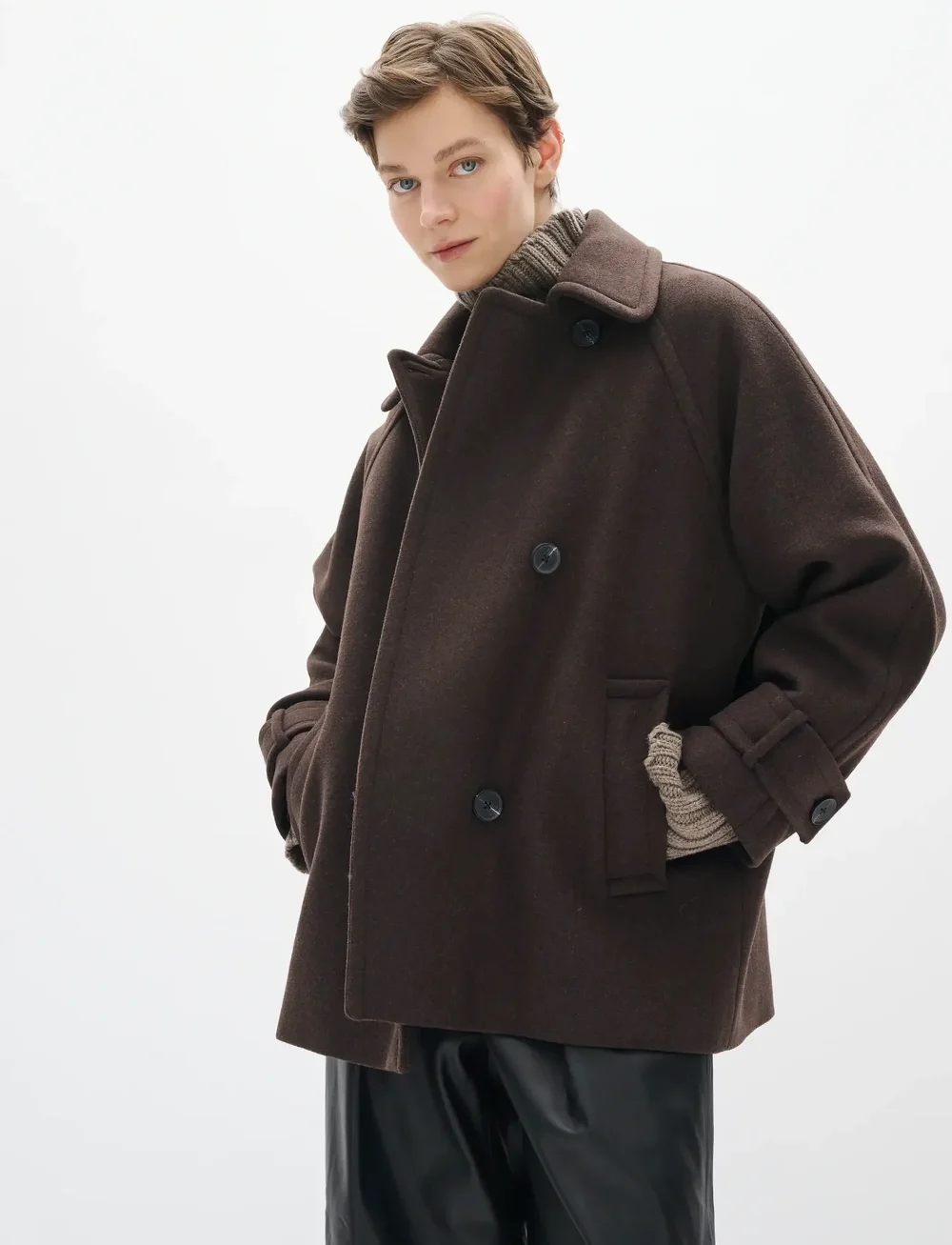 InWear - ThoraIW Minona Coat R - uldfrakker - chocolate brown - 0