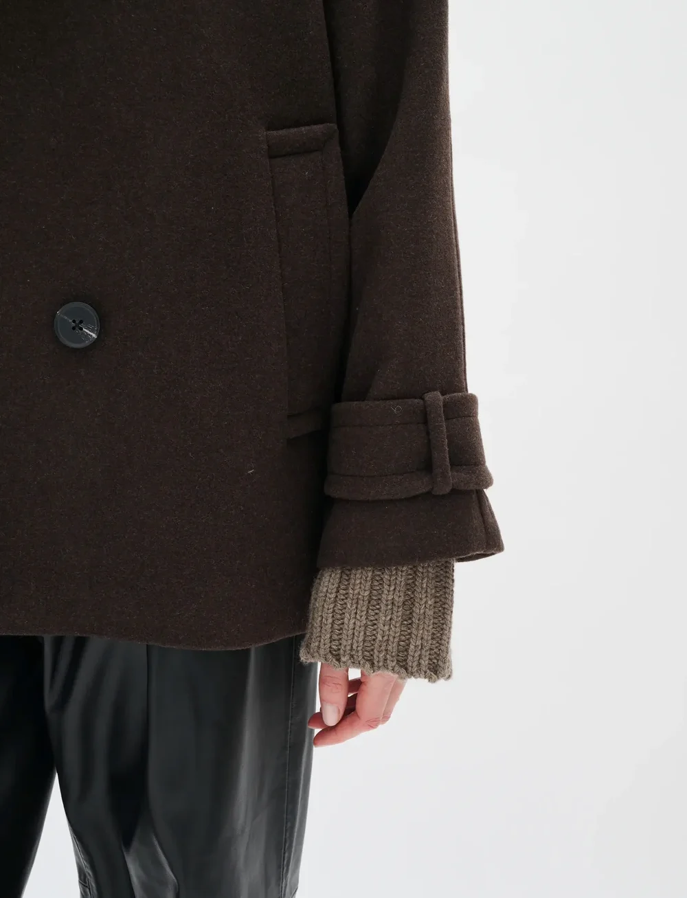 InWear - ThoraIW Minona Coat R - uldfrakker - chocolate brown - 5