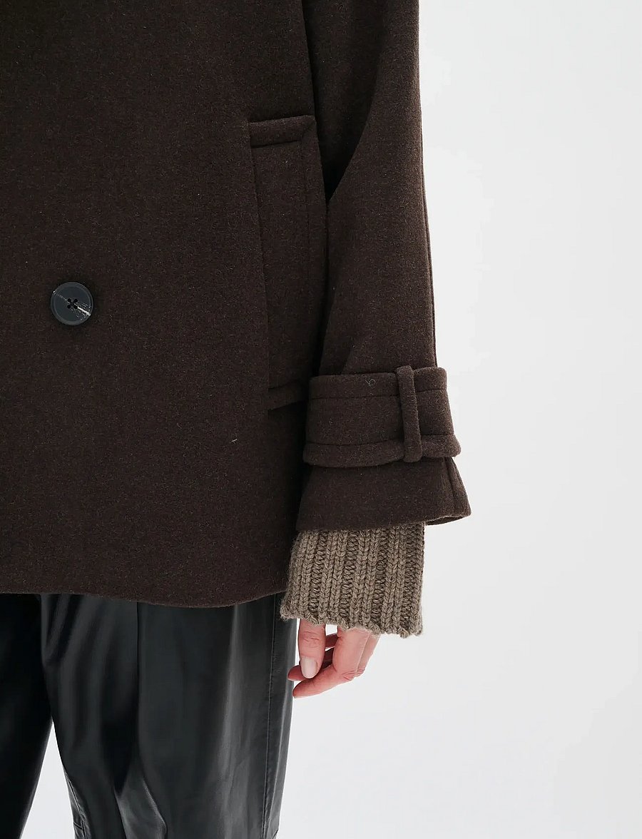 InWear - ThoraIW Minona Coat R - talvejoped - chocolate brown - 5