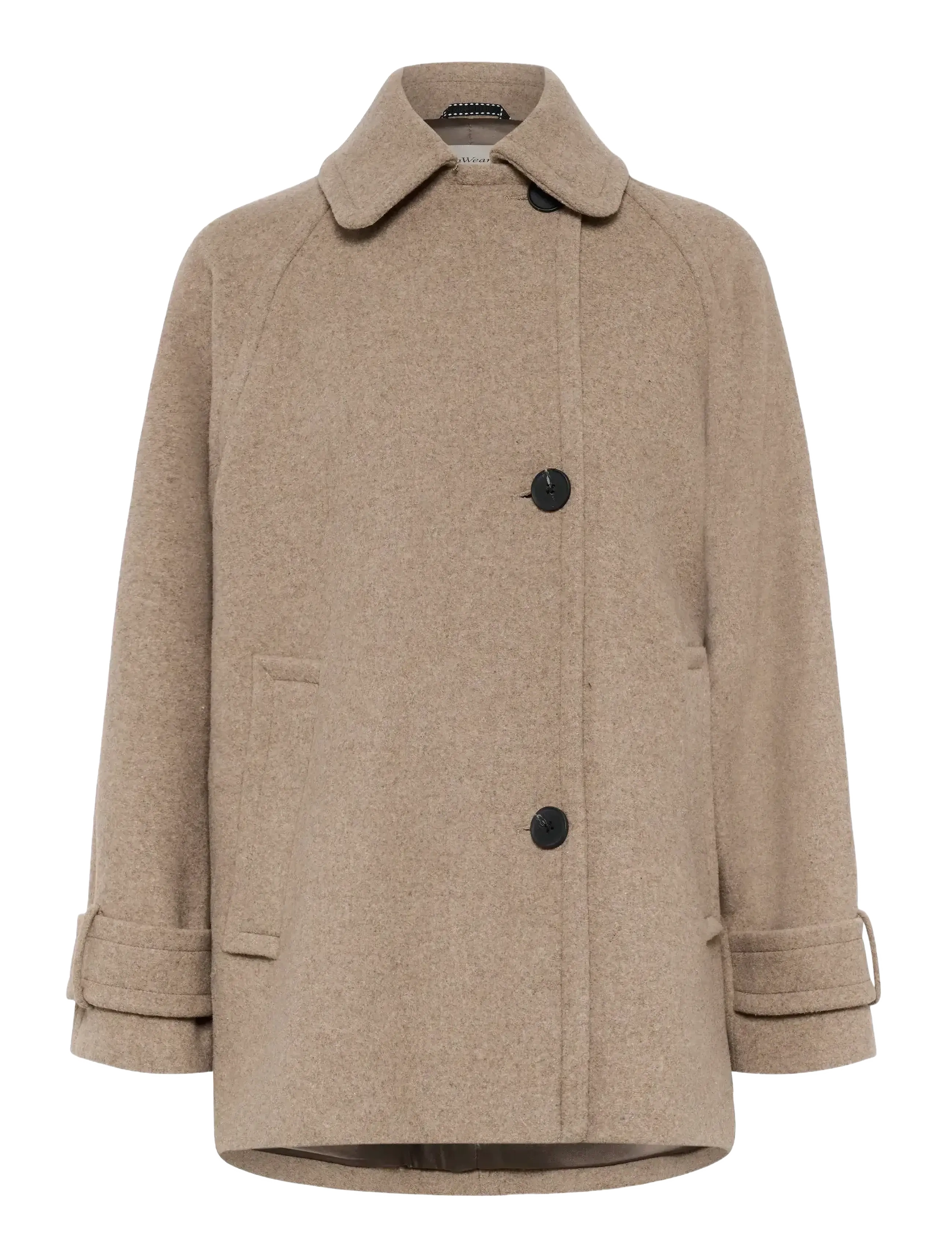 InWear ThoraIW Minona Coat R - Clothing - SANDY GREY MELANGE / beige