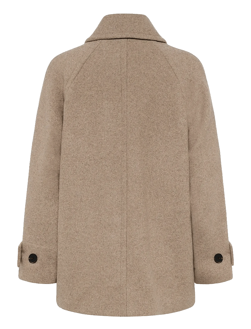 InWear - ThoraIW Minona Coat R - uldfrakker - sandy grey melange - 2