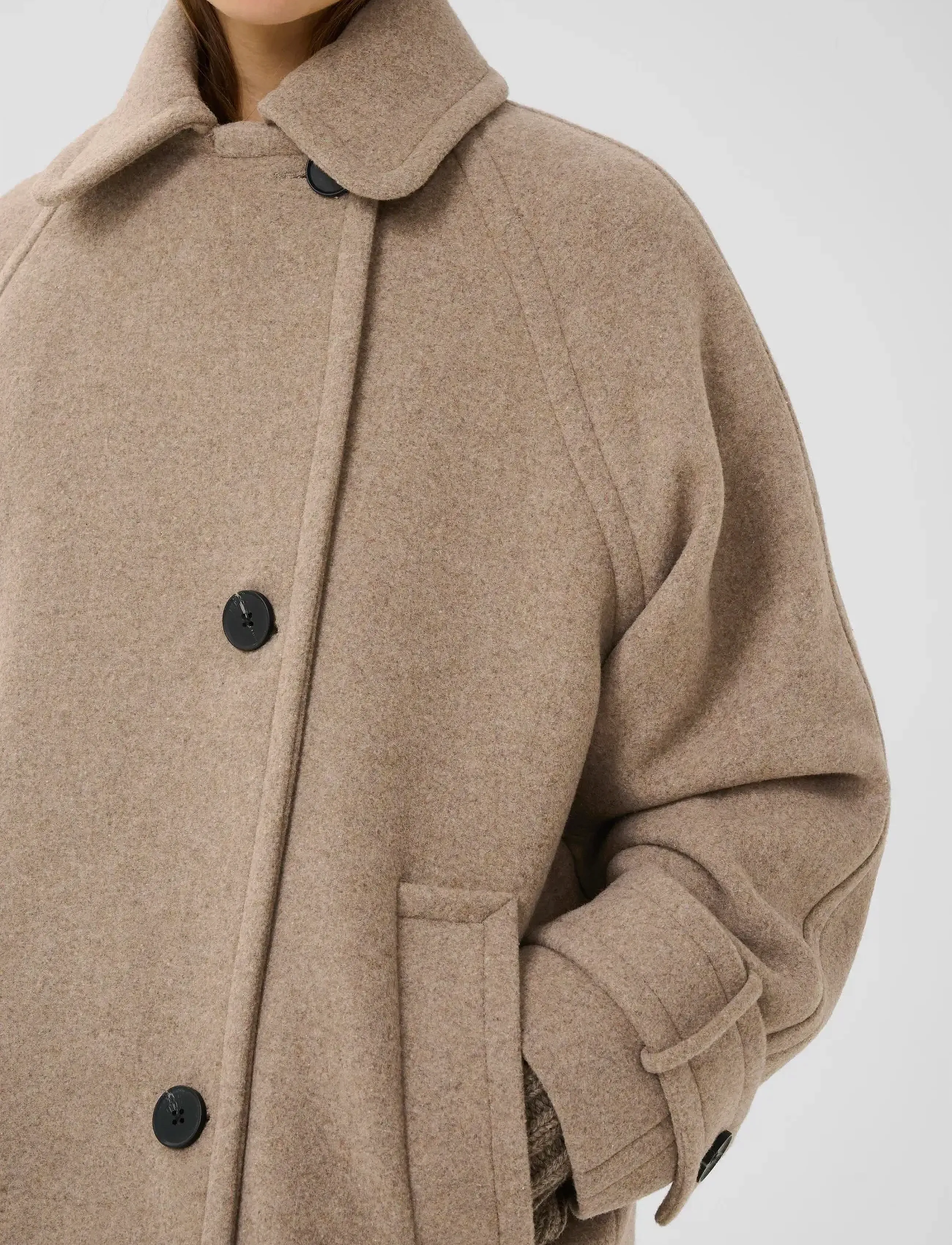 InWear - ThoraIW Minona Coat R - Úlpur - sandy grey melange - 5