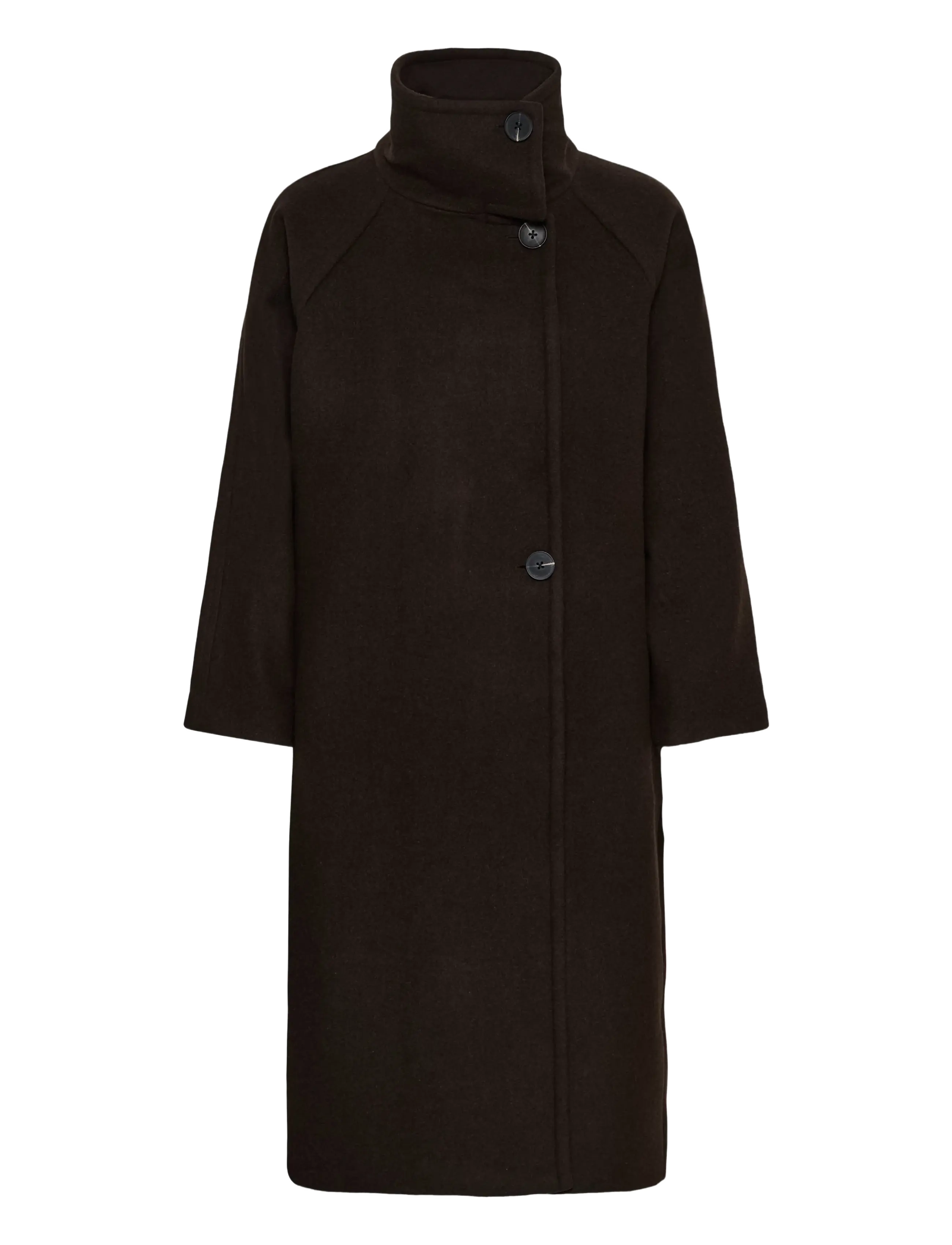 InWear - ThoraIW Collar Coat R - talvejoped - chocolate brown - 1