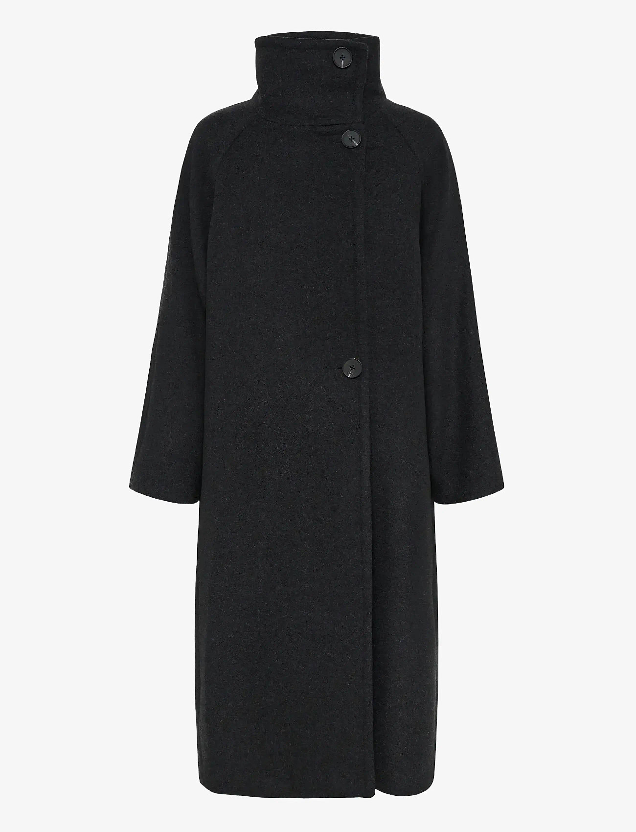 InWear - ThoraIW Collar Coat R - talvejoped - dark grey melange - 1