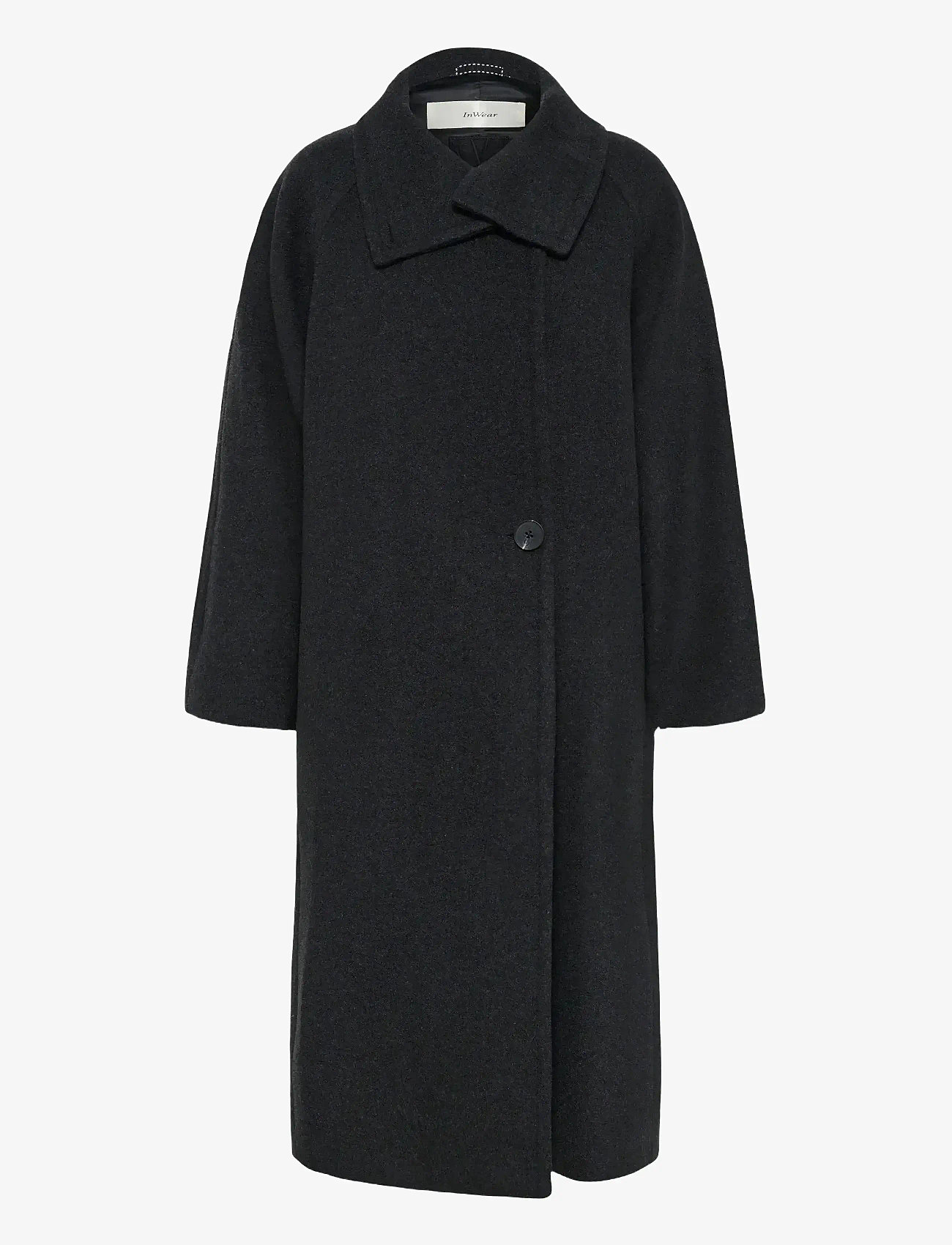 InWear - ThoraIW Collar Coat R - talvejoped - dark grey melange - 3