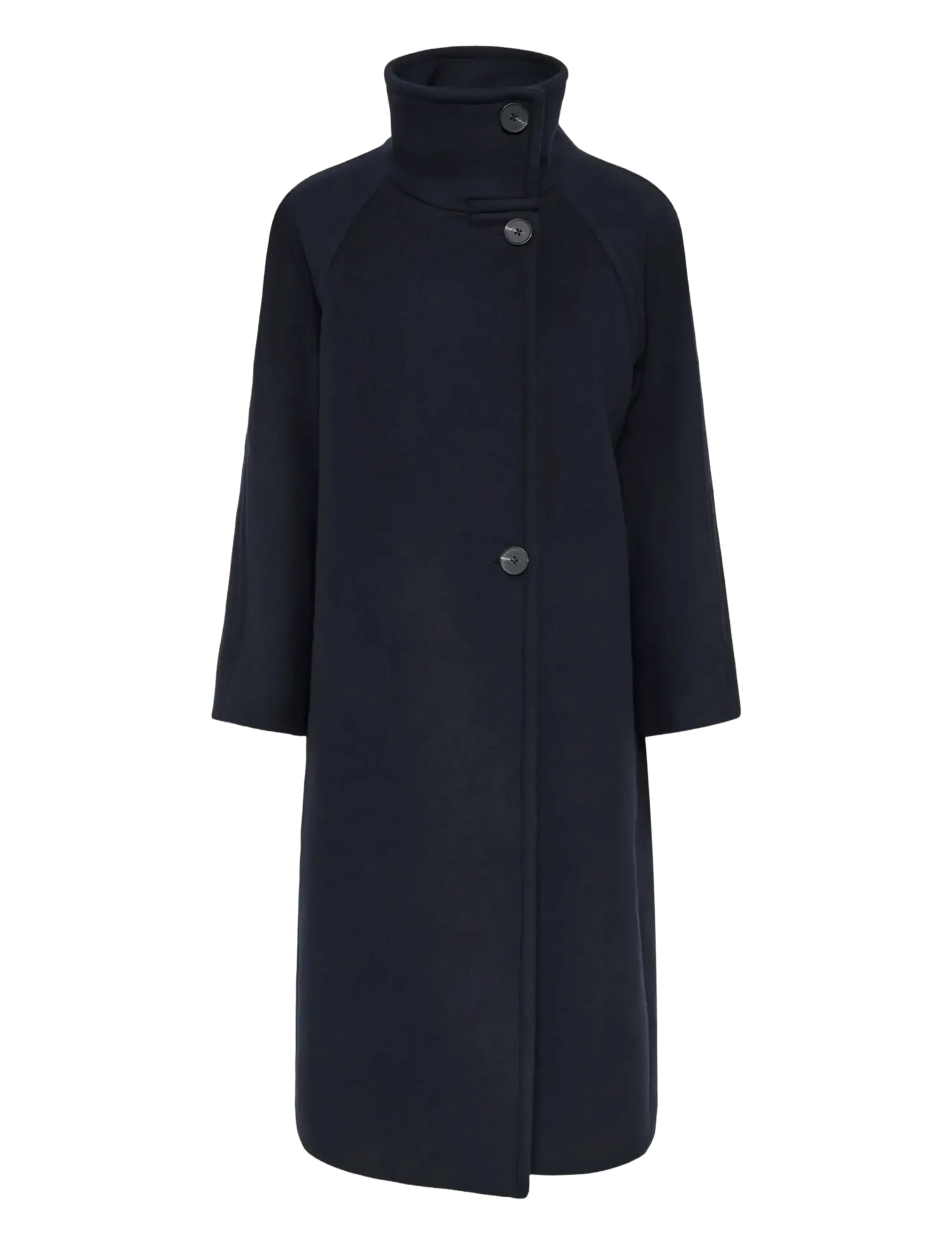 ThoraIW Collar Coat R - MARINE BLUE