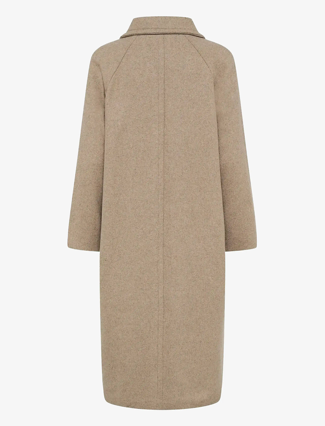 InWear - ThoraIW Collar Coat R - ullkappor - sandy grey melange - 2