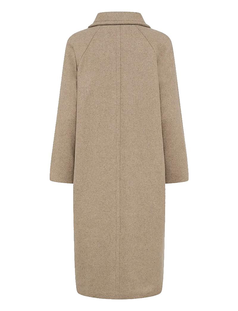 InWear - ThoraIW Collar Coat R - ullkappor - sandy grey melange - 2