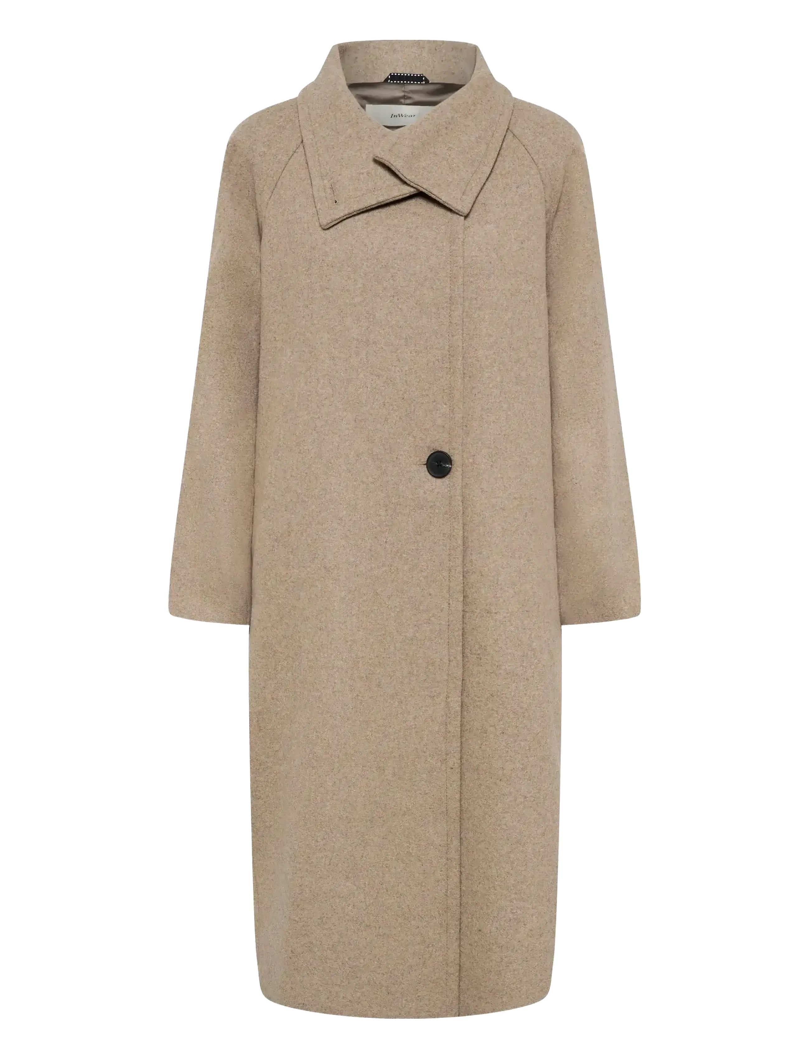 InWear - ThoraIW Collar Coat R - Žieminės striukės - sandy grey melange - 3