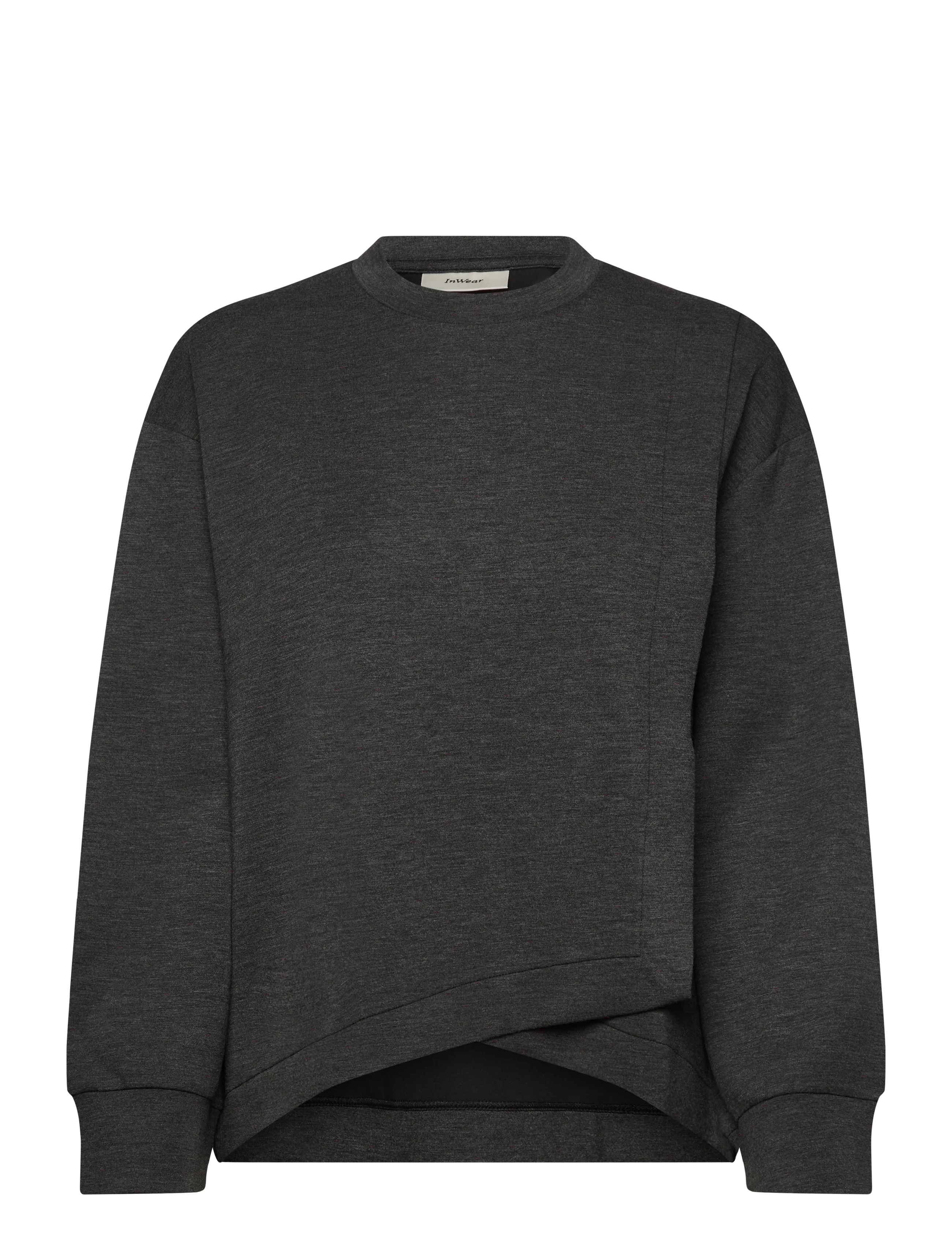 InWear GidaIW Melange Vincent Sweatshirt - Sweatshirts - DARK GREY MELANGE / grey