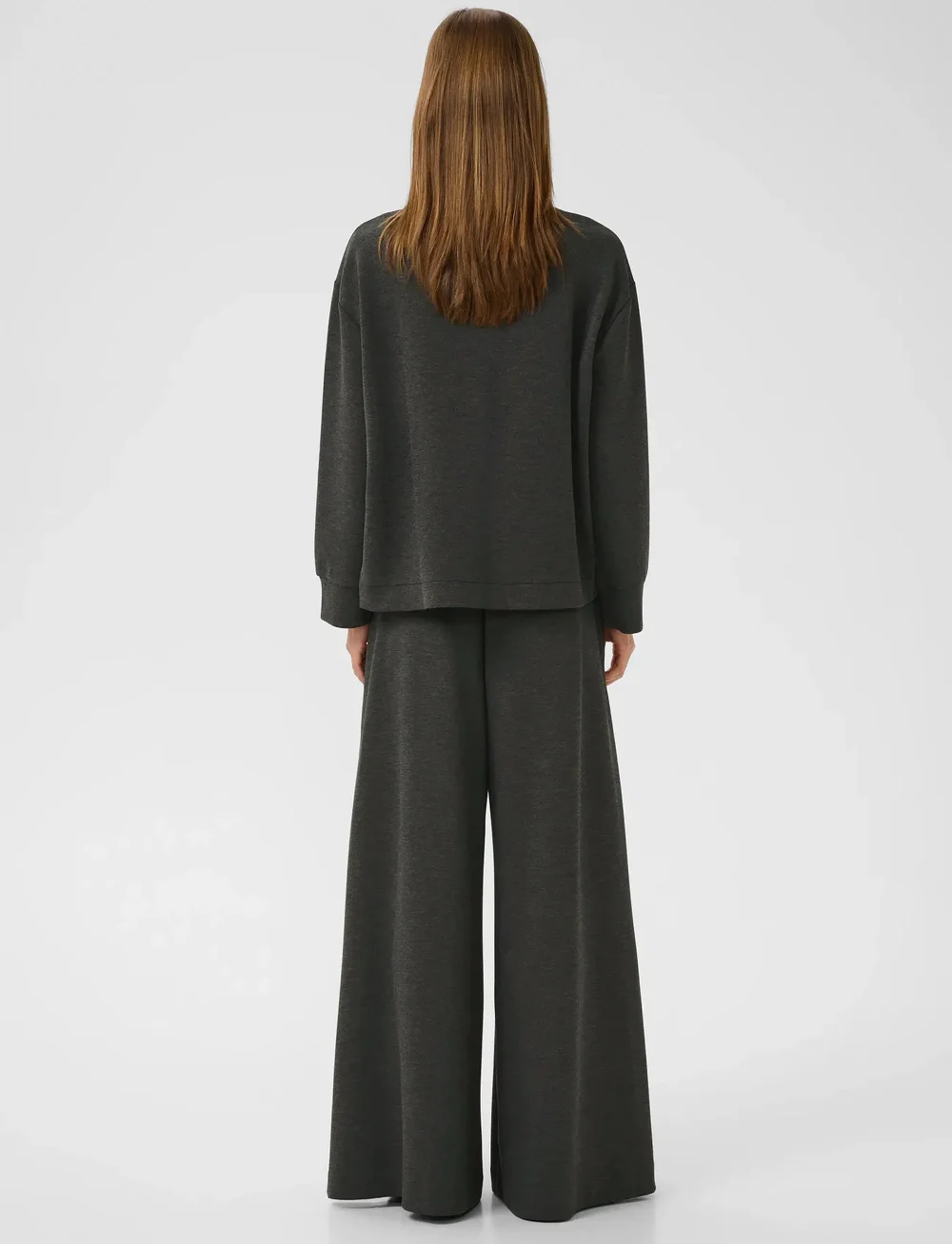 InWear - GidaIW Melange Vincent Sweatshirt - dressipluusid - dark grey melange - 4