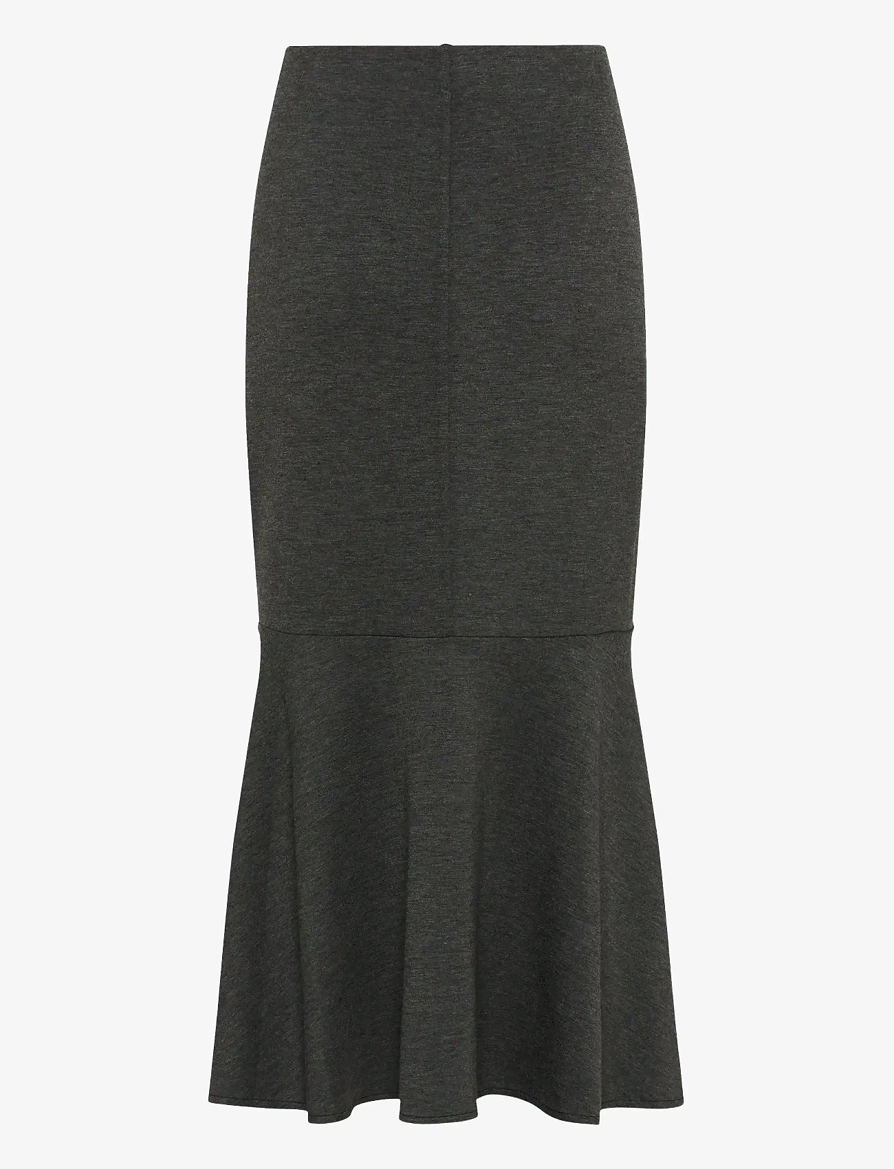 InWear - GidaIW Melange Vincent Skirt - midi kjolar - dark grey melange - 2
