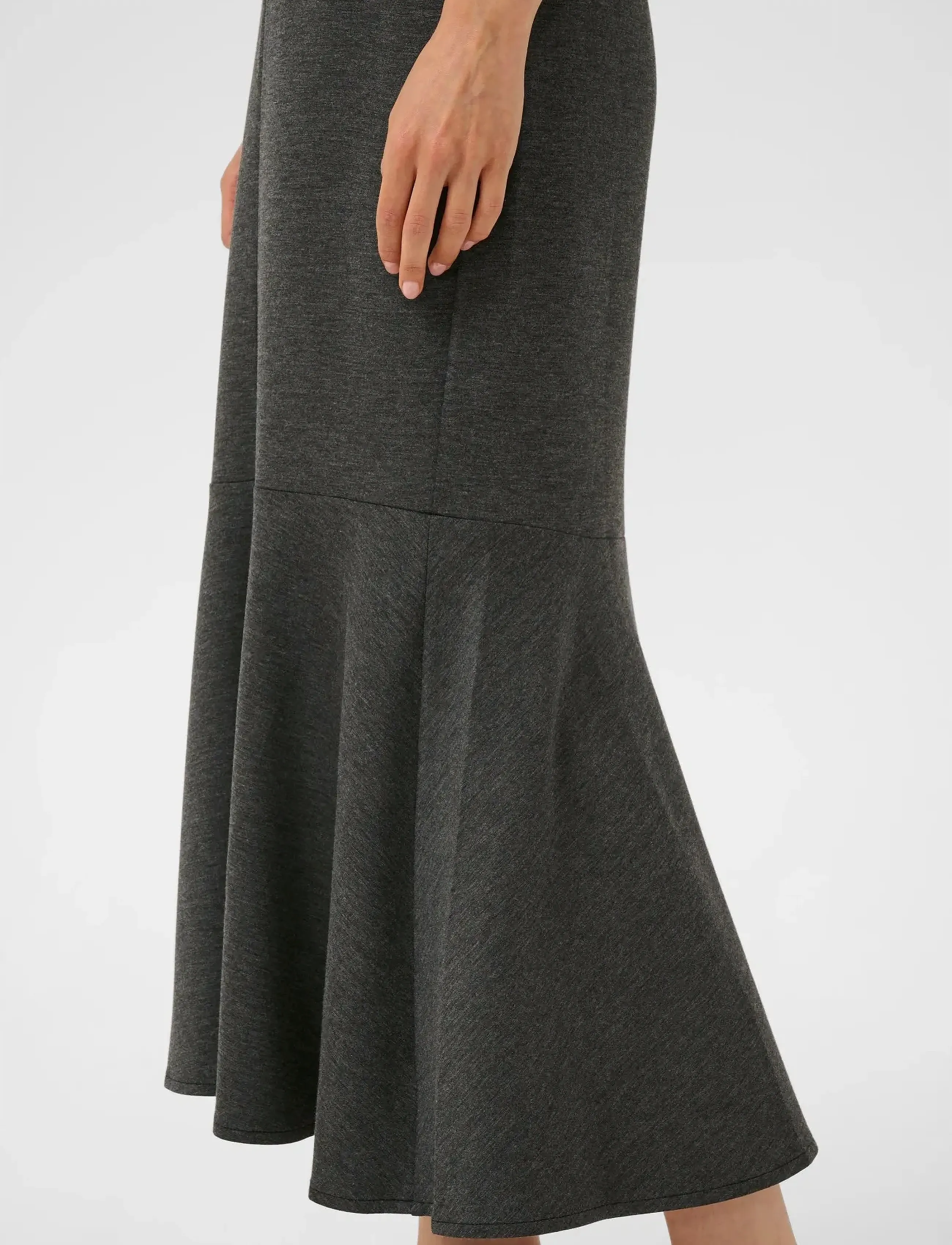 InWear - GidaIW Melange Vincent Skirt - midi-röcke - dark grey melange - 5