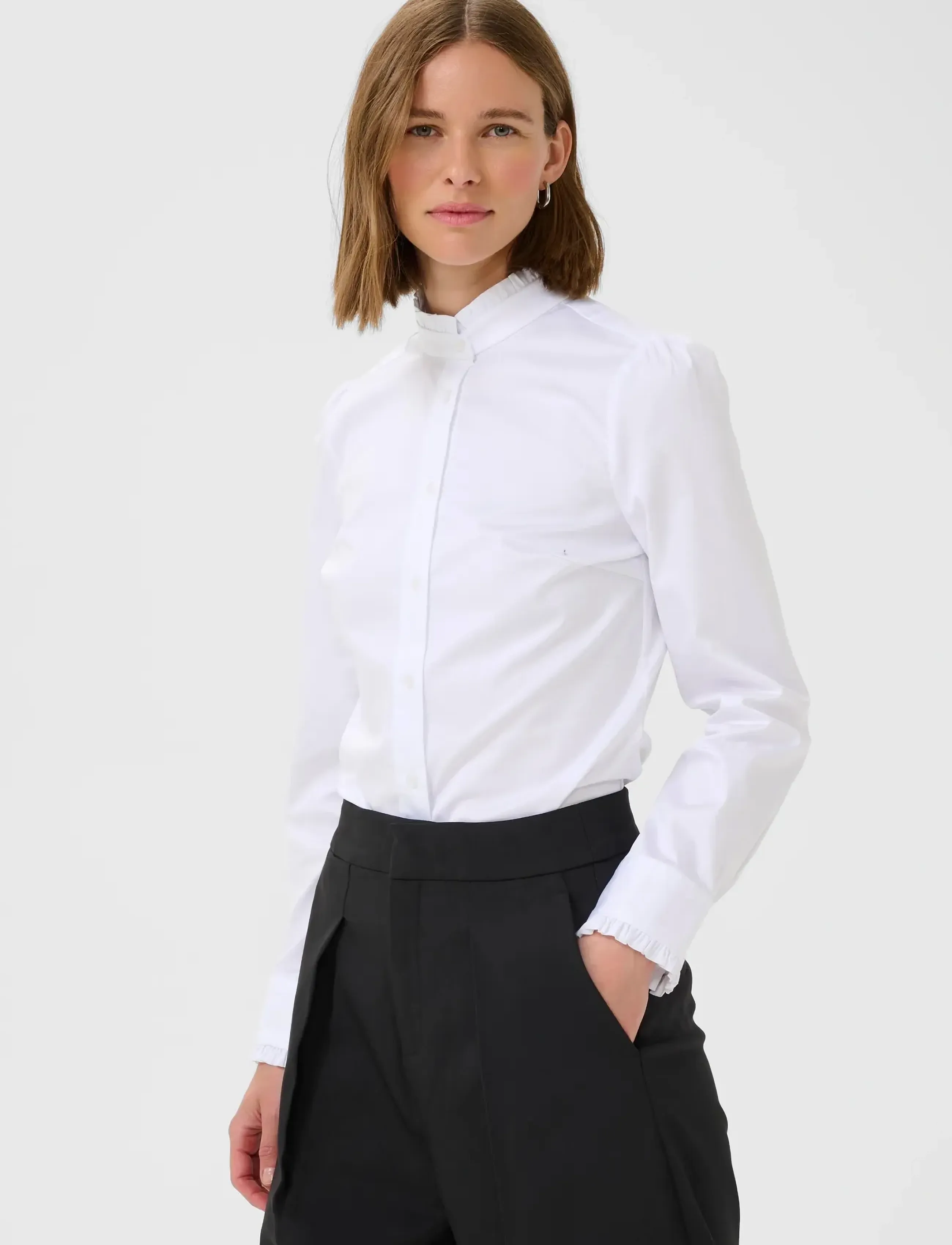 InWear - CallyIW Frill Shirt - pure white - 4