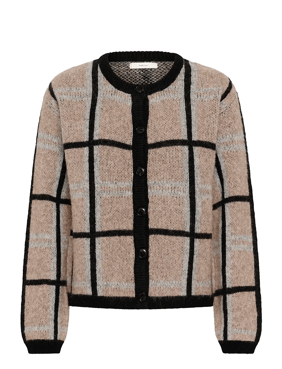 InWear - TashaIW Cardigan - strickjacken - neutral check - 1