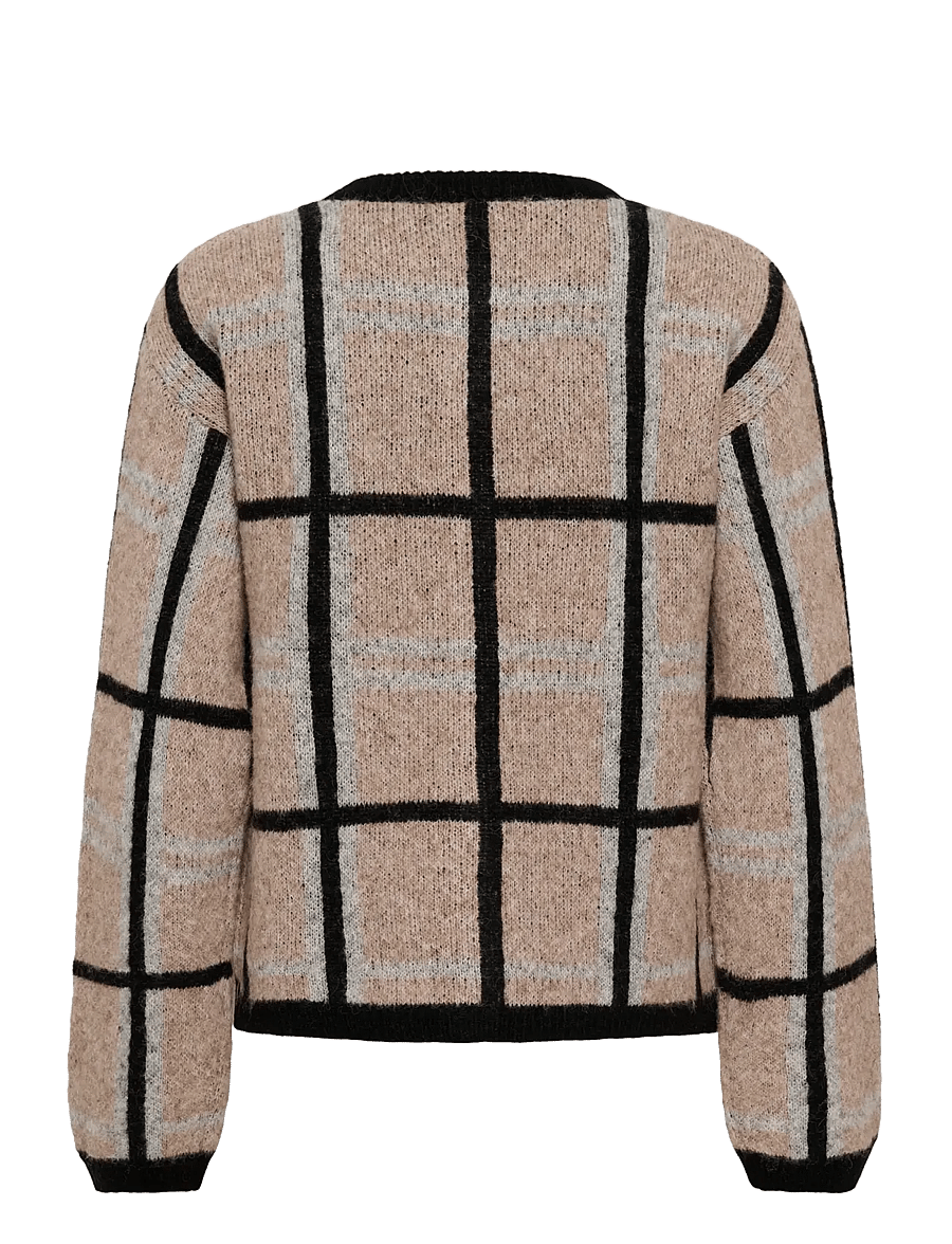 InWear - TashaIW Cardigan - strickjacken - neutral check - 2