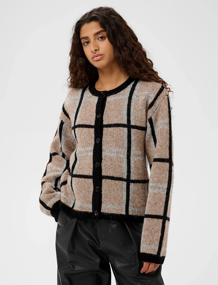 InWear - TashaIW Cardigan - strickjacken - neutral check - 0