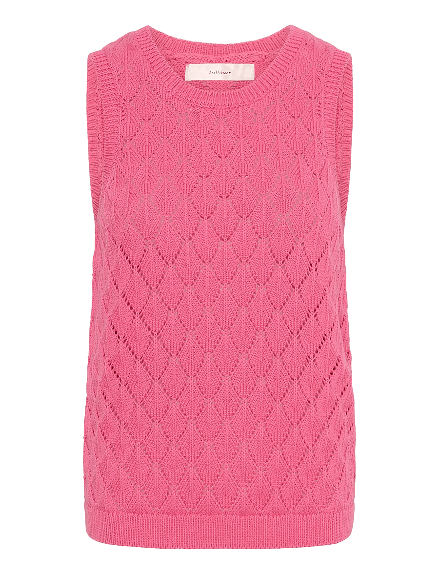 InWear - BalettaIW Tank Top - strickwesten - carmine pink - 1