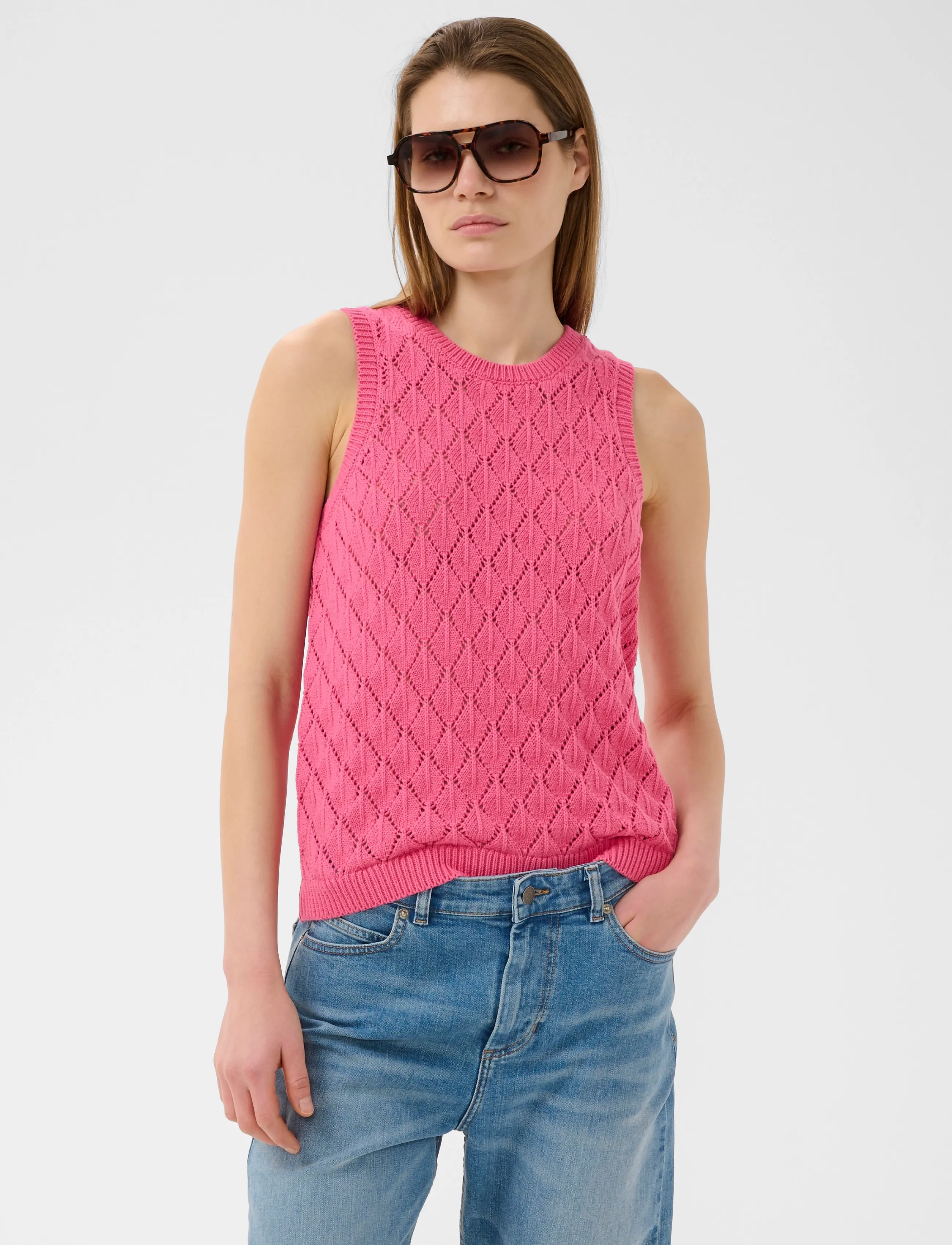 InWear Balettaiw Tank Top, XS, Pink, Veste > Strikkede Veste, Dame