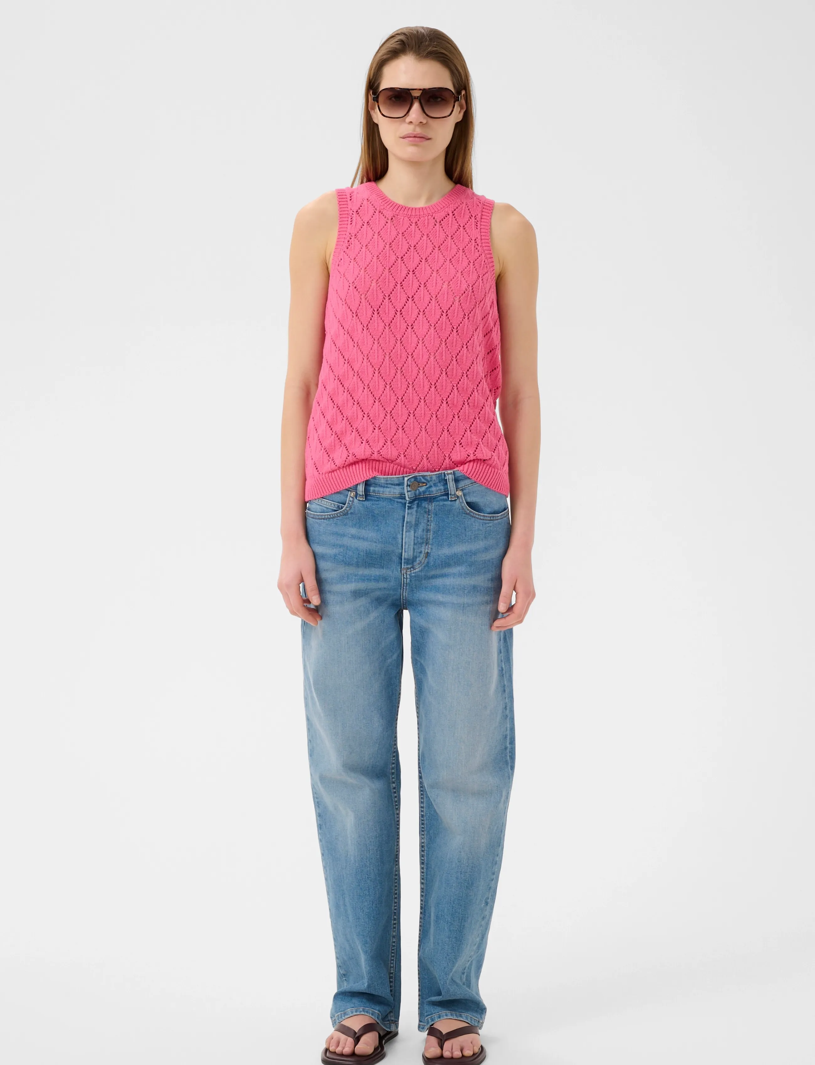 InWear - BalettaIW Tank Top - strickwesten - carmine pink - 3