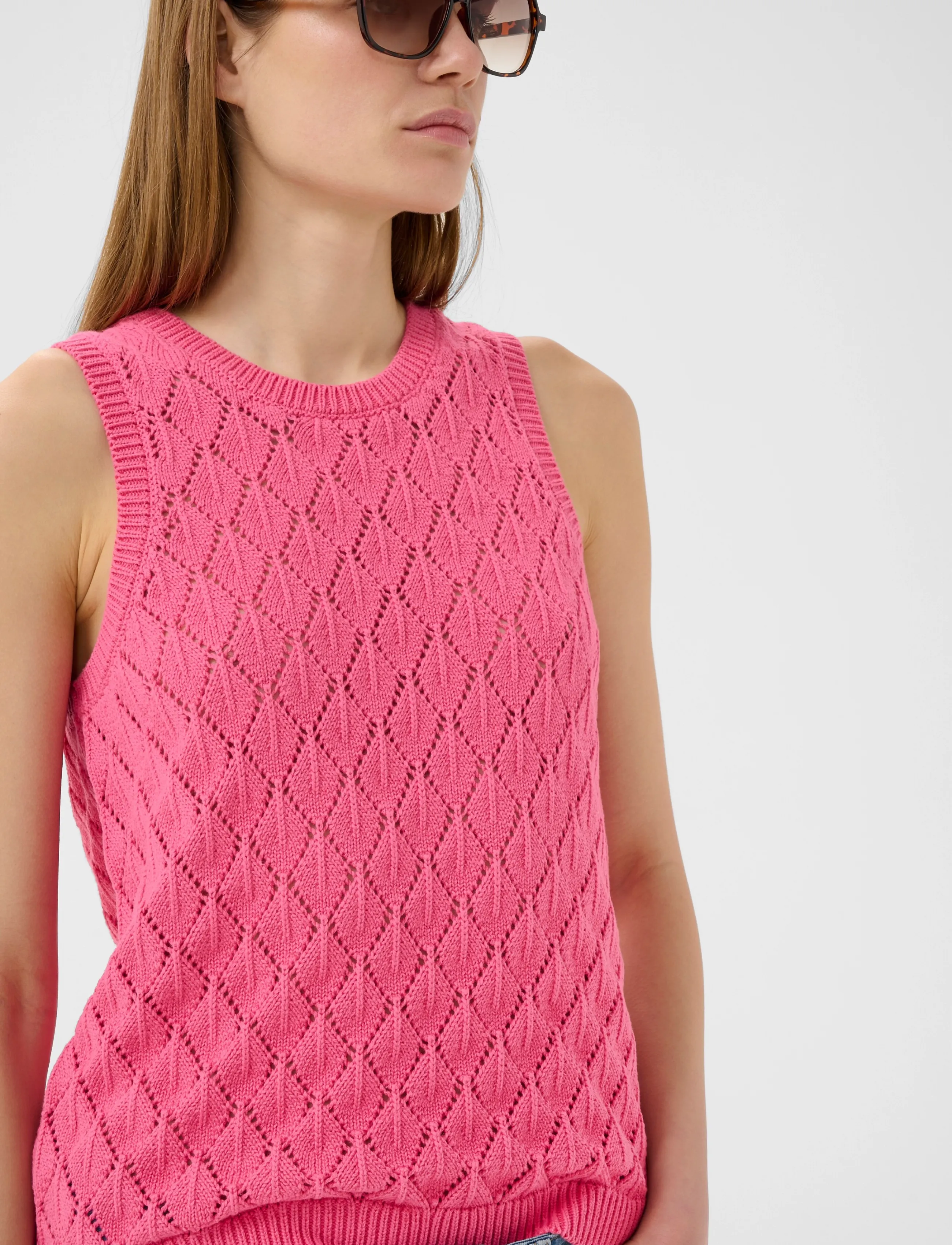 InWear - BalettaIW Tank Top - strickwesten - carmine pink - 5