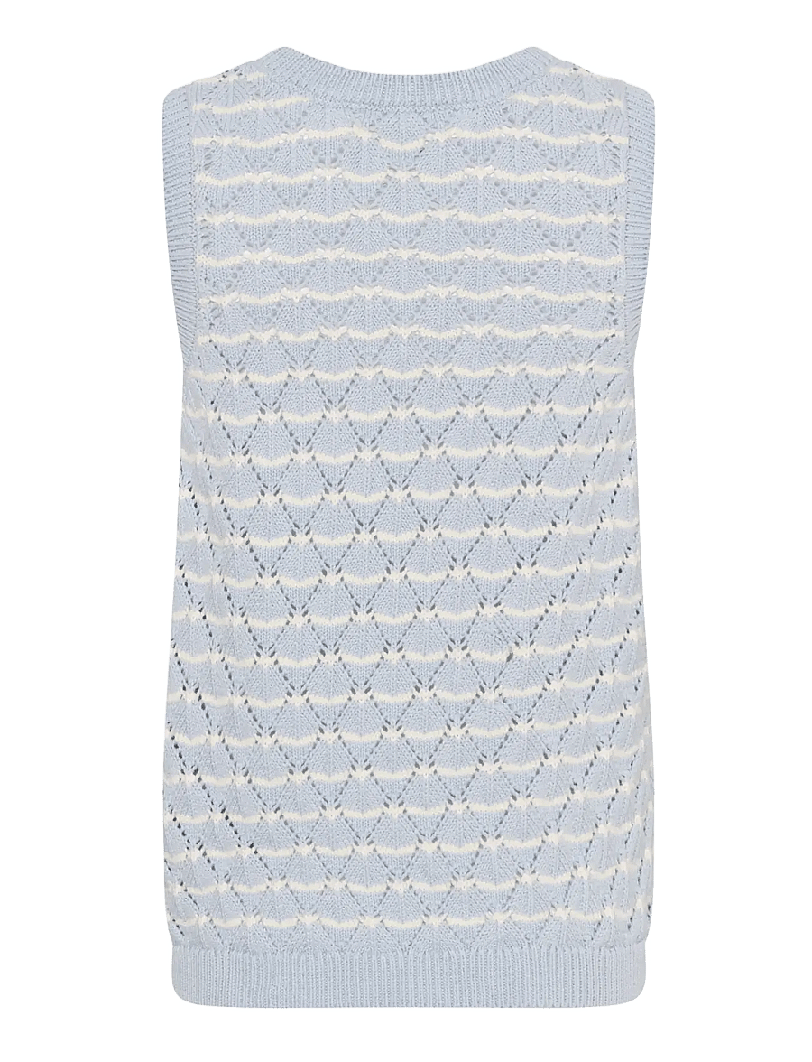 InWear - BalettaIW Tank Top - strickwesten - light blue stripes - 2