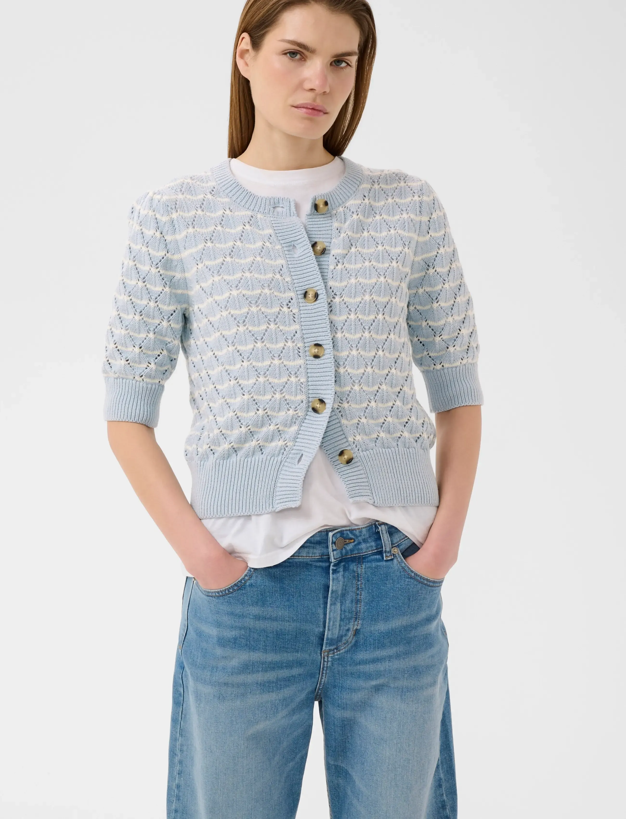 InWear Balettaiw Cardigan, M, Blue, Strik > Cardigans, Dame