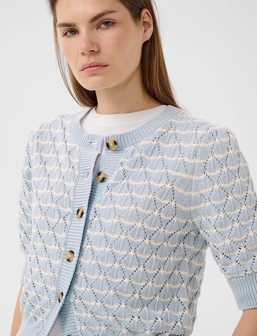 InWear - BalettaIW Cardigan - strickjacken - light blue stripes - 5