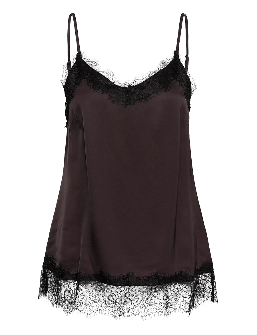 InWear - BallaIW Lace Camisole - Överdelar - truffle - 1