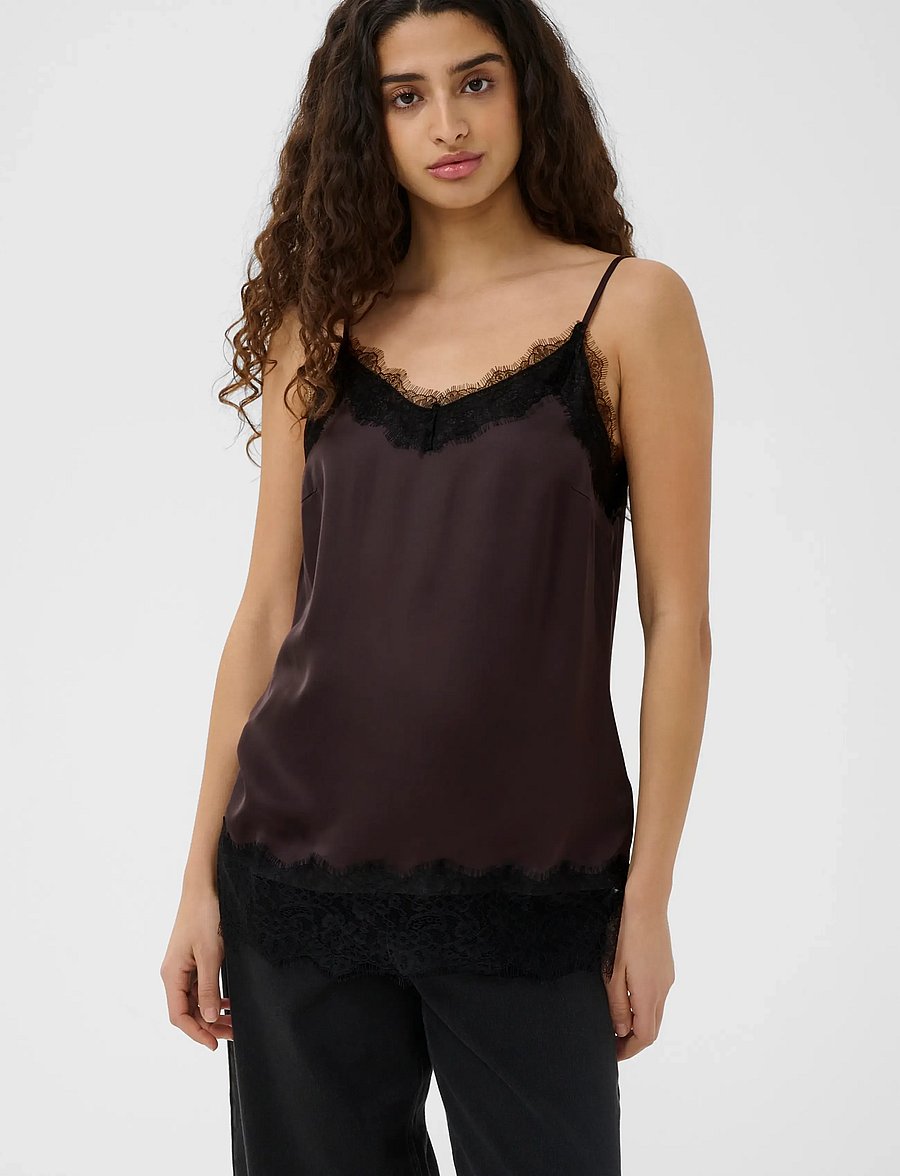InWear - BallaIW Lace Camisole - Överdelar - truffle - 0