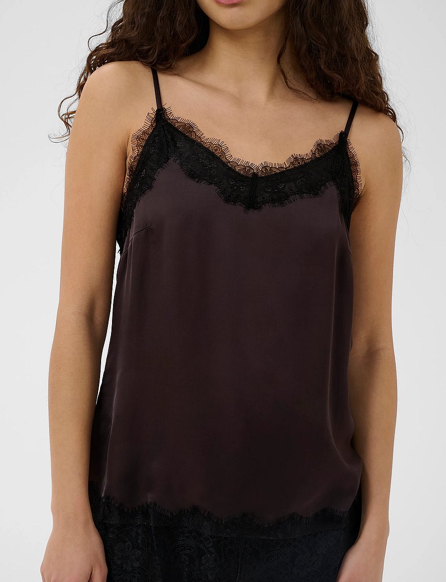 InWear - BallaIW Lace Camisole - Överdelar - truffle - 4