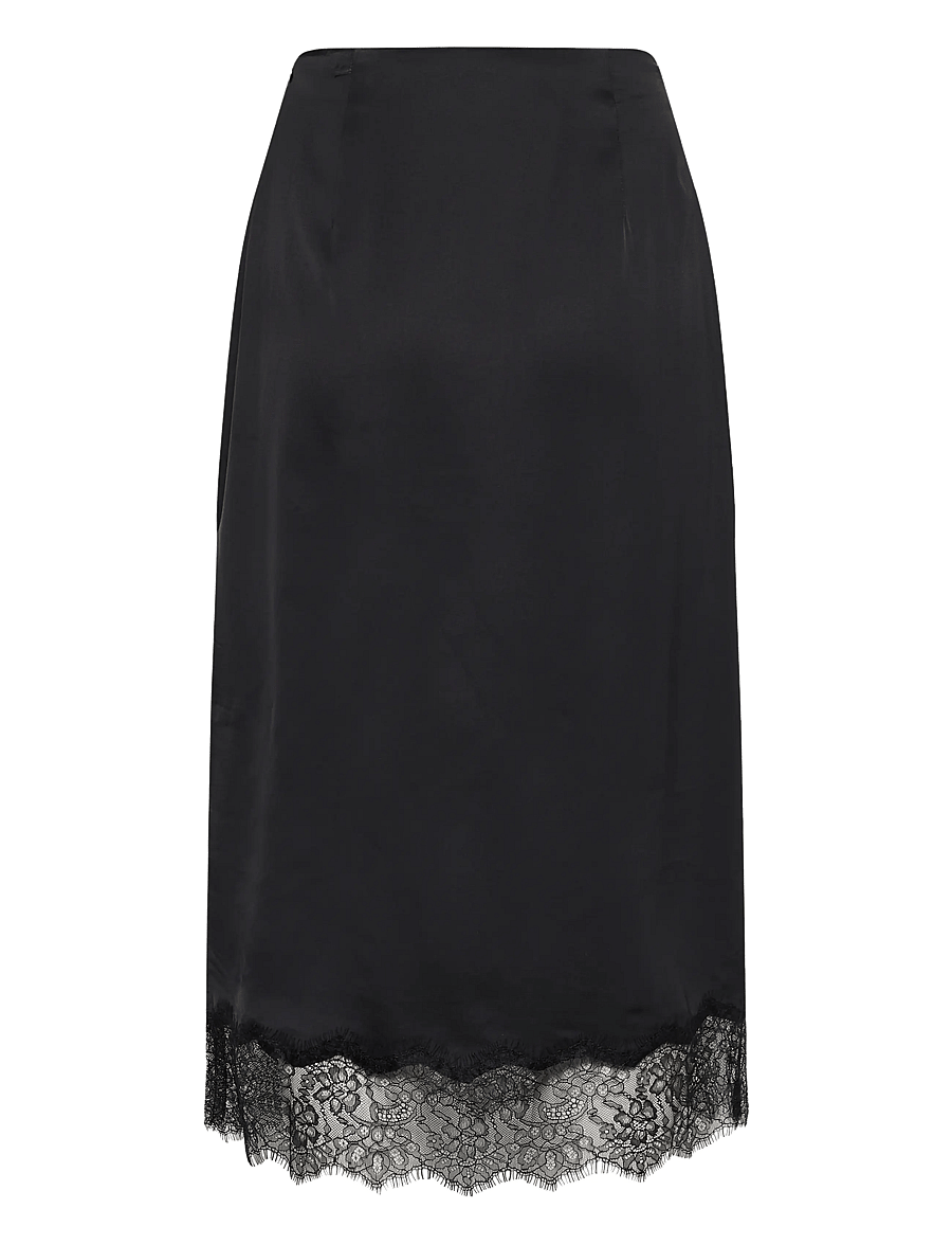 InWear - BallaIW Lace Skirt - midi nederdele - black - 2