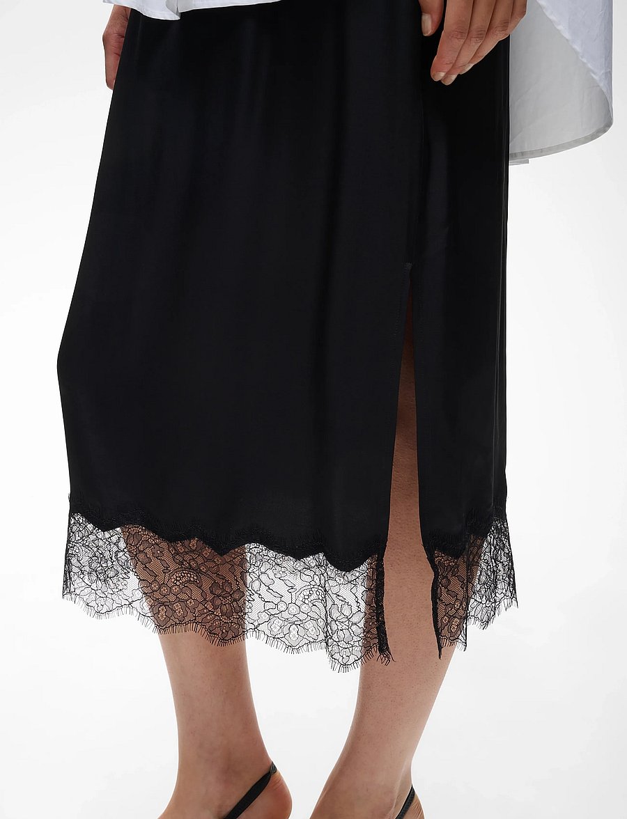 InWear - BallaIW Lace Skirt - midi kjolar - black - 5