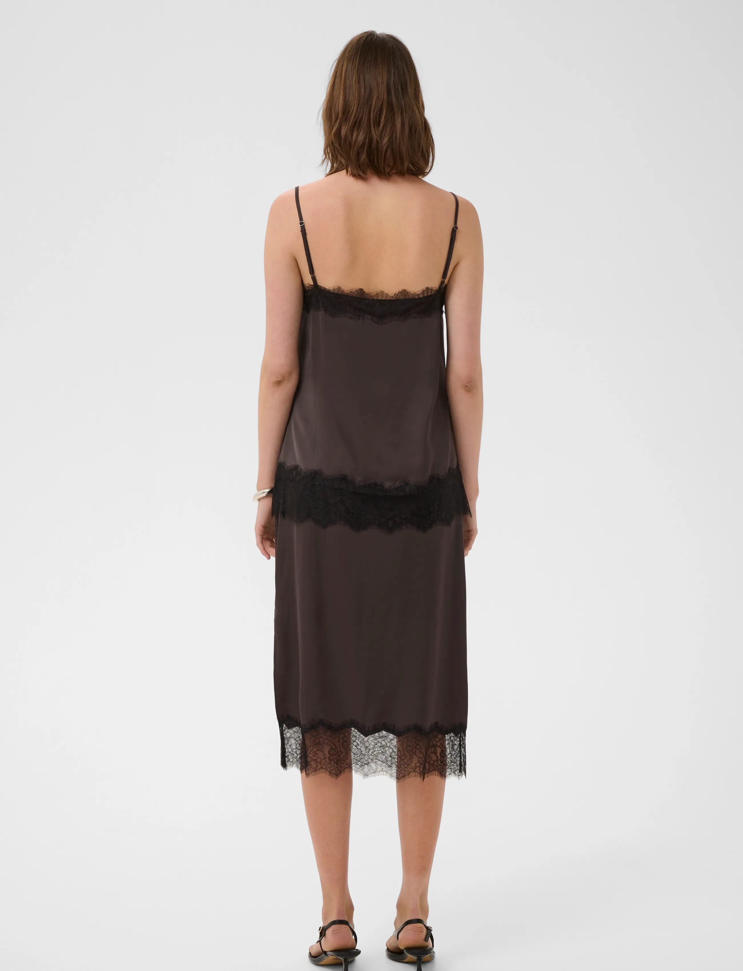 InWear - BallaIW Lace Skirt - midi-röcke - truffle - 4
