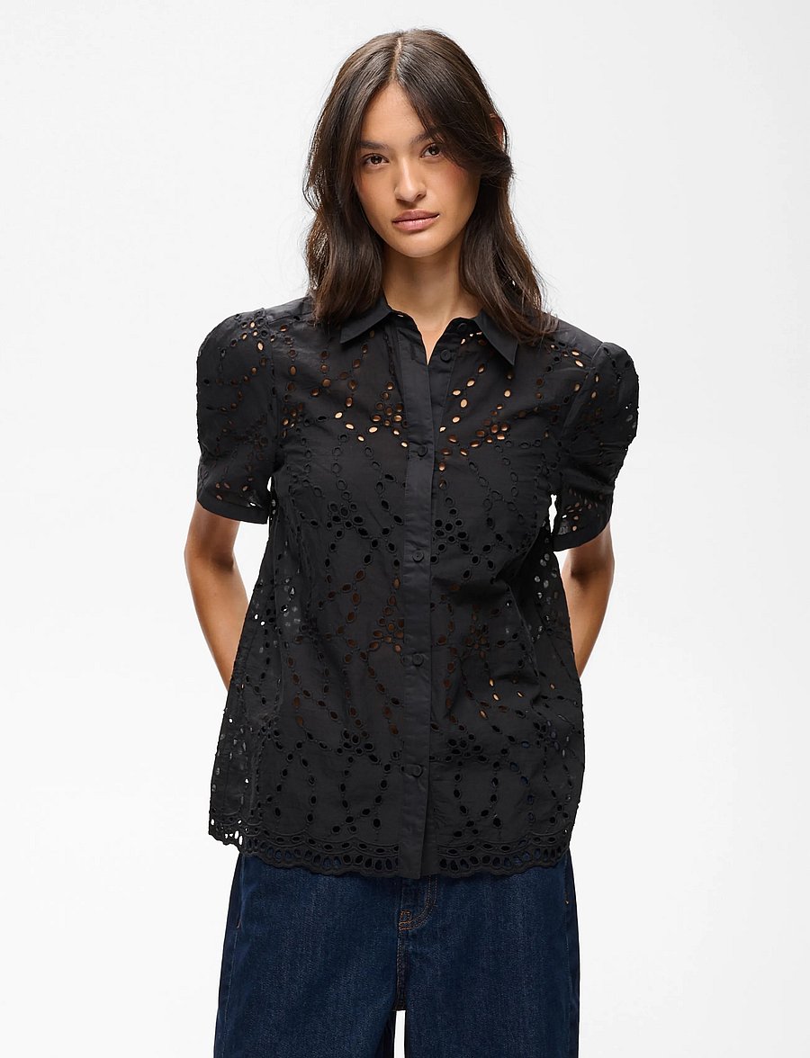 InWear - CaithIW Shirt - kurzärmlige hemden - black - 0