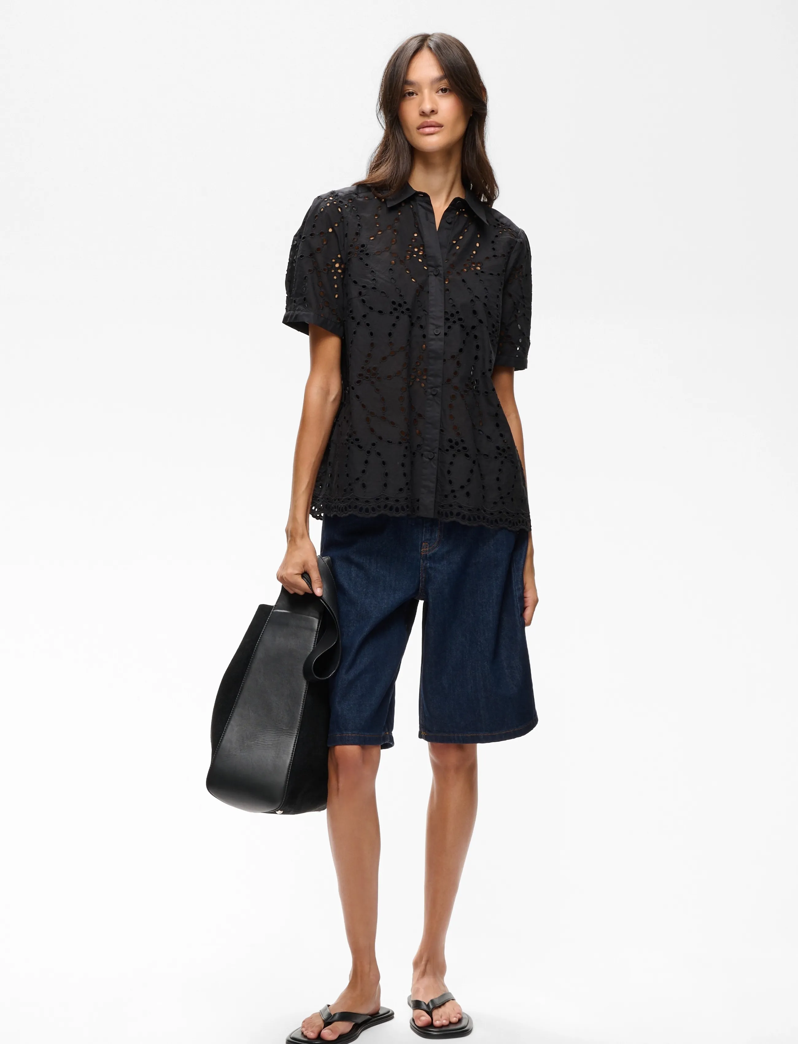 InWear - CaithIW Shirt - kurzärmlige hemden - black - 3