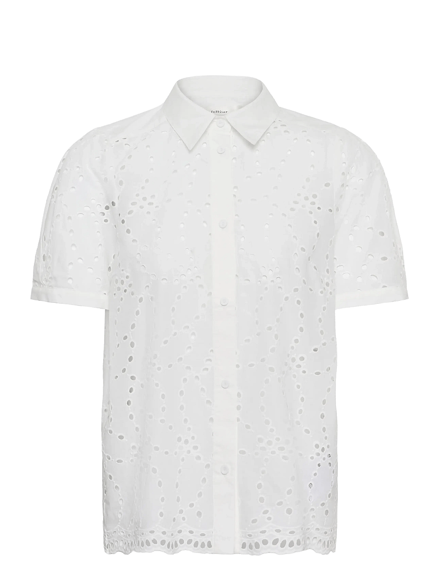 InWear - CaithIW Shirt - kortärmade skjortor - pure white - 1