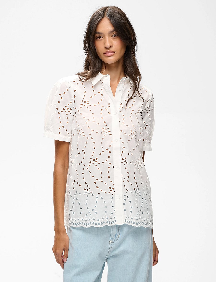 InWear - CaithIW Shirt - kortärmade skjortor - pure white - 0